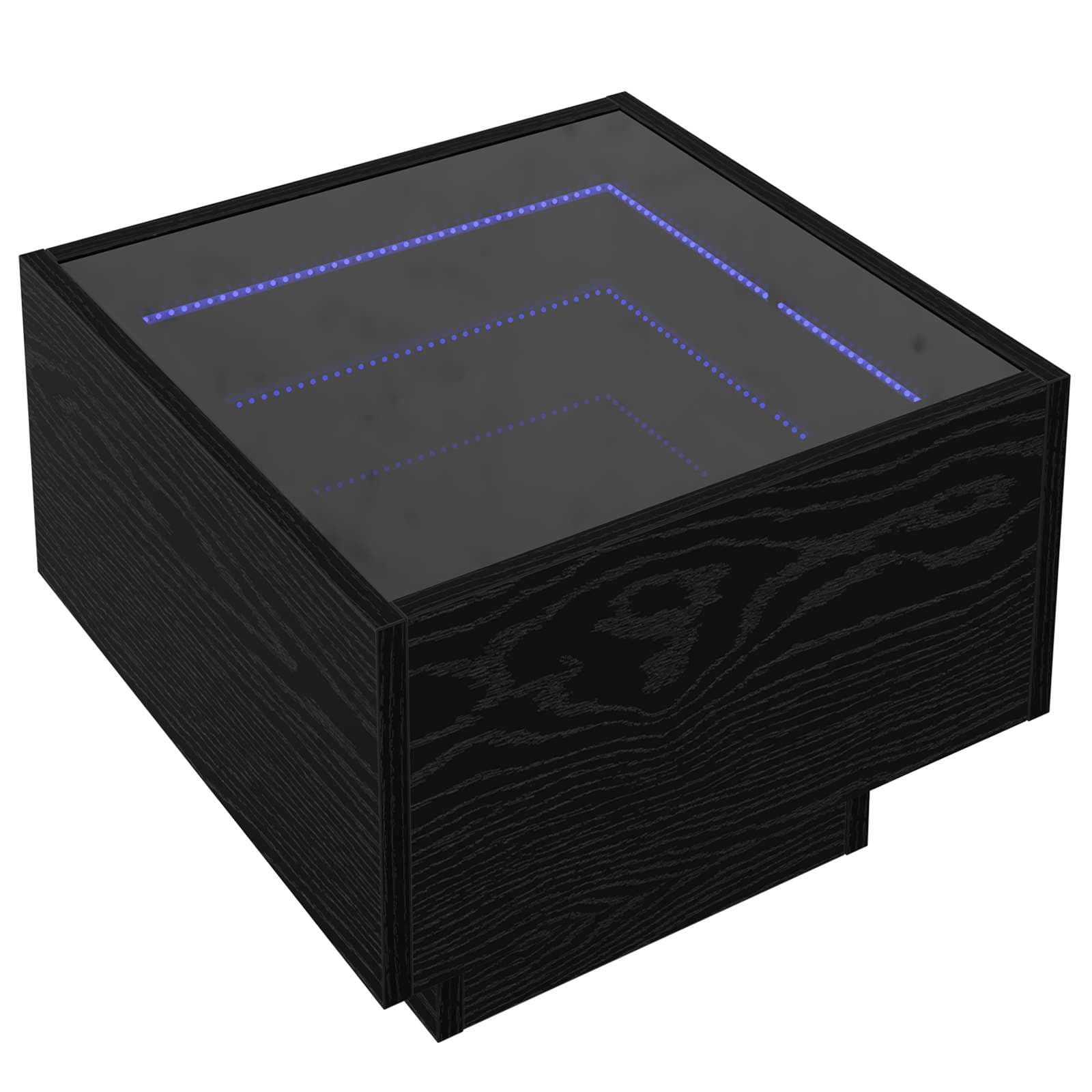 vidaXL Mesa de centro Carvalho preto 40 x 40 x 30 cm