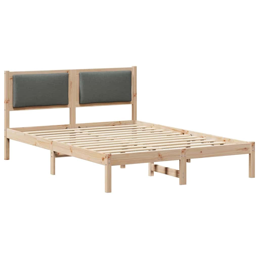 vidaXL Estrutura da Cama com cabeceira Cinza Escuro 160 x 200 cm