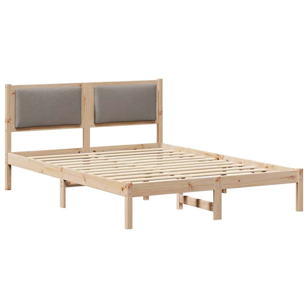 vidaXL Estrutura da Cama Cinzento-acastanhado 150 x 200 cm