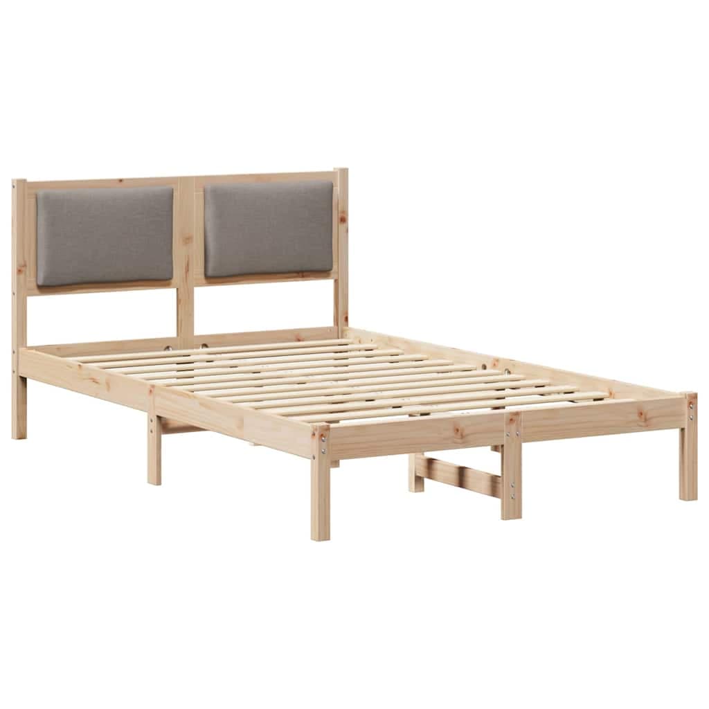 vidaXL Estrutura da Cama Cinzento-acastanhado 120 x 200 cm
