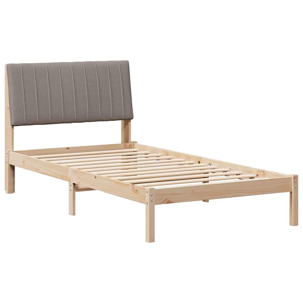 vidaXL Estrutura da Cama com cabeceira Castanho 100 x 200 cm