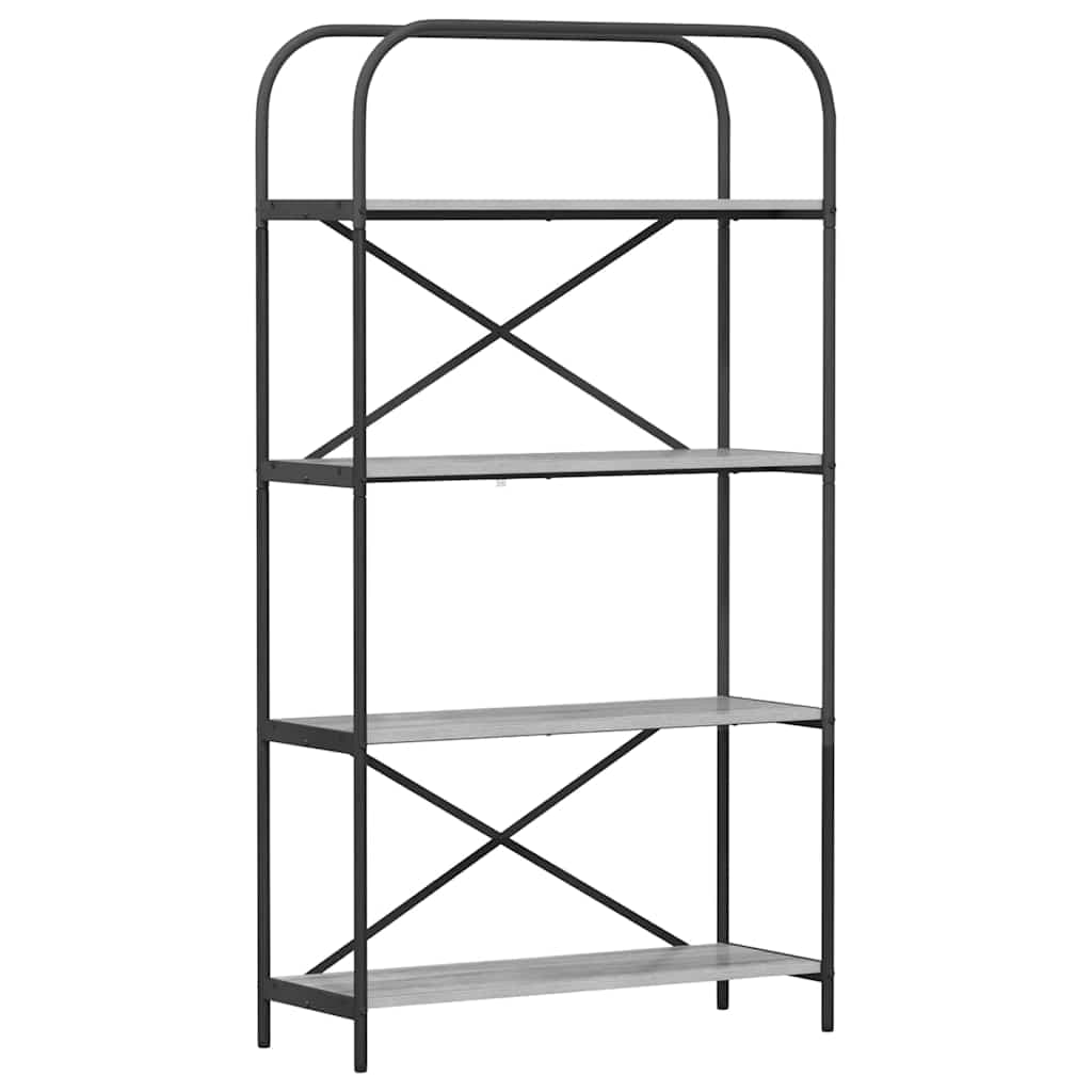 vidaXL Estante Cinza Sonoma 80 x 30 x 146 cm Madeira processada
