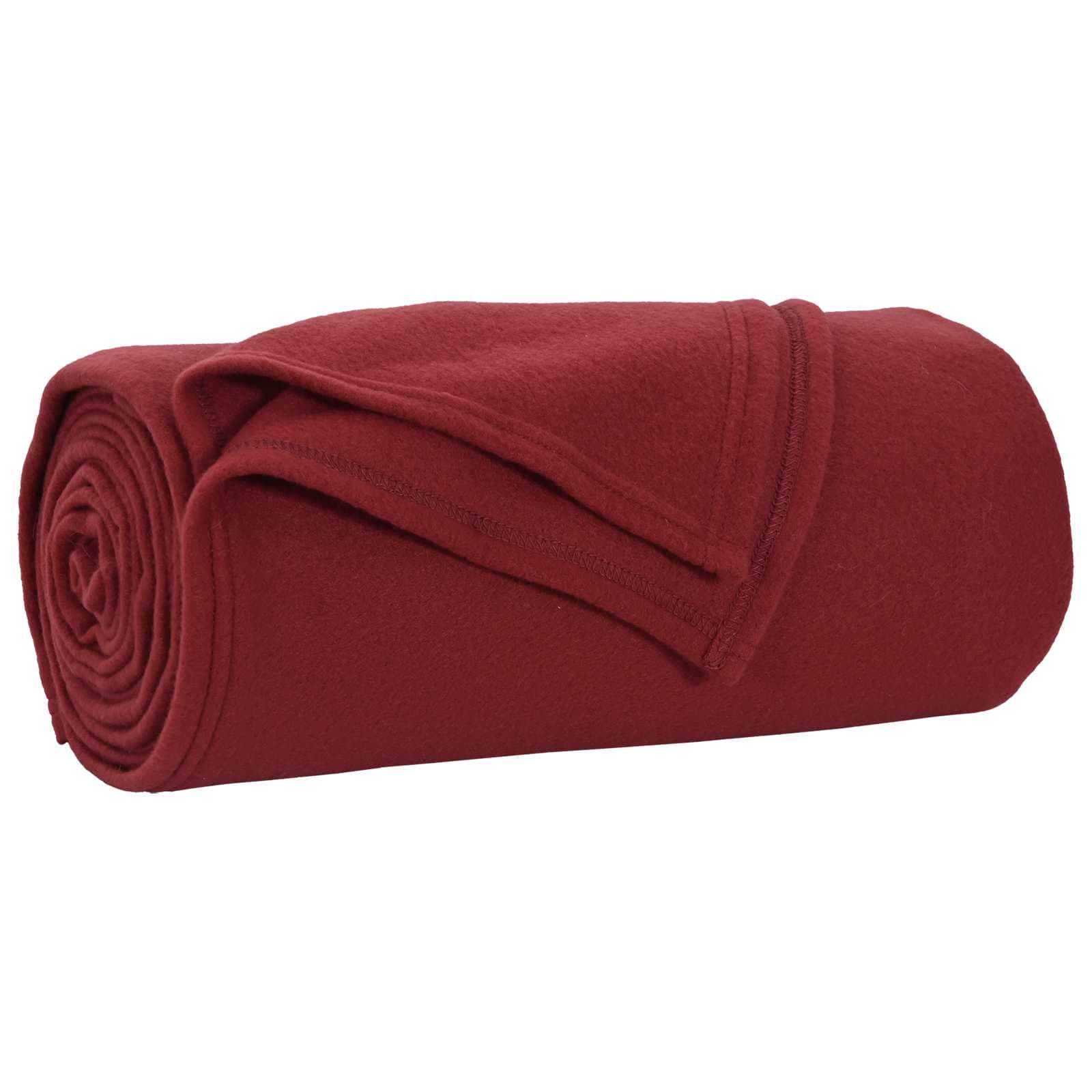 vidaXL Cobertores de Sofá 24 pcs Vermelho Bordeaux 170 x 130 cm Lã