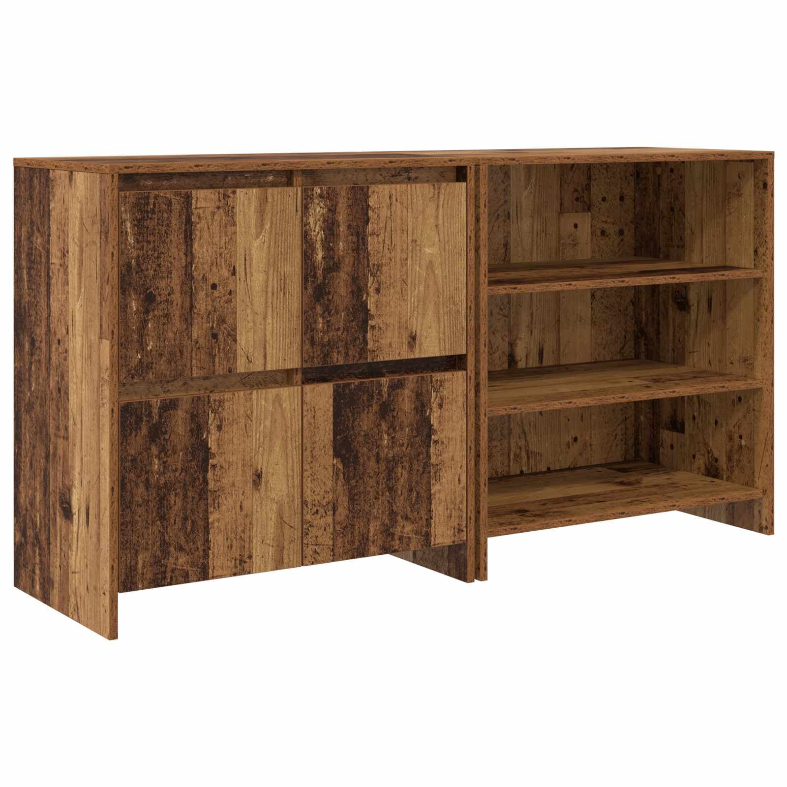 vidaXL Buffet 2 pcs Madeira antiga 70 x 41 x 75 cm Madeira processada