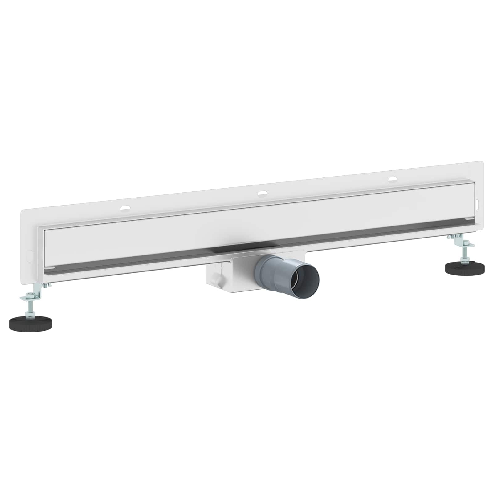 vidaXL Dreno de Chuveiro Montado na Parede Prateado 70 cm