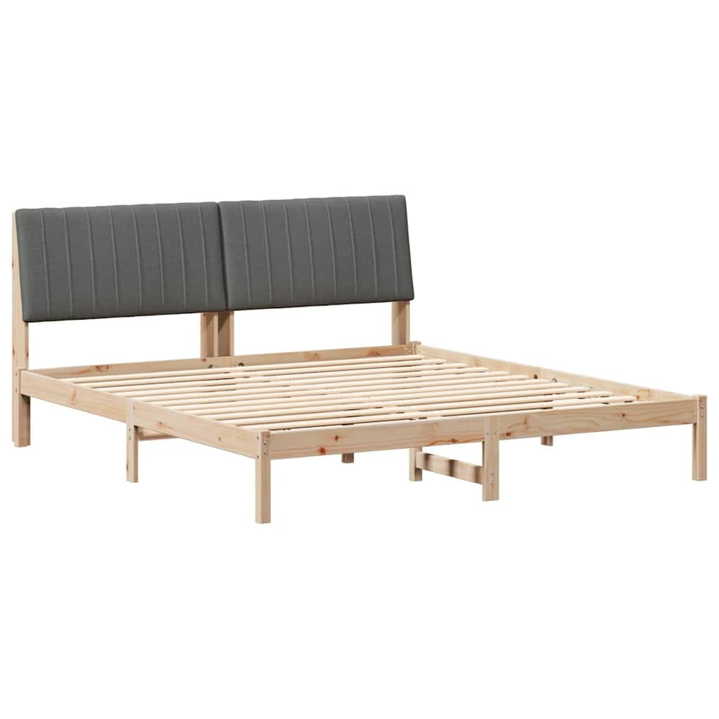 vidaXL Estrutura da Cama com cabeceira Castanho 180 x 200 cm