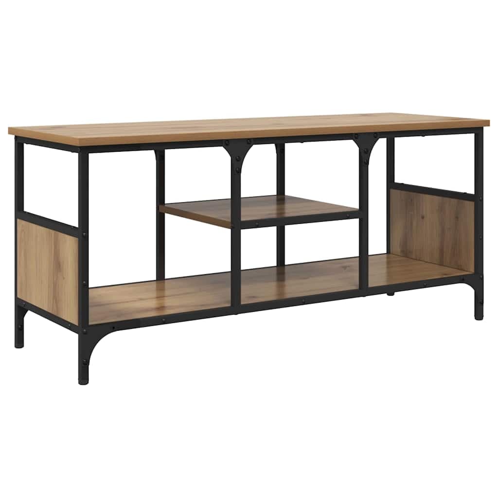 vidaXL Móvel para TV Carvalho Artesanal 100 x 35 x 45 cm - 1263029333