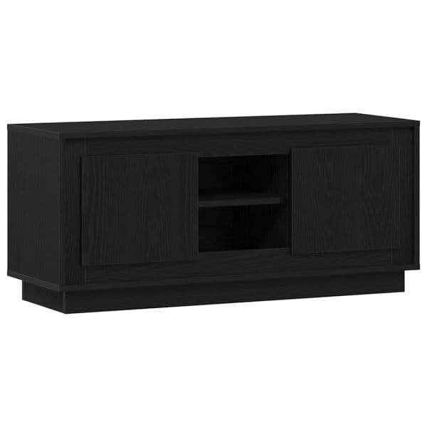 vidaXL Móvel para TV Carvalho Preto 102 x 35 x 45 cm - 1381203220