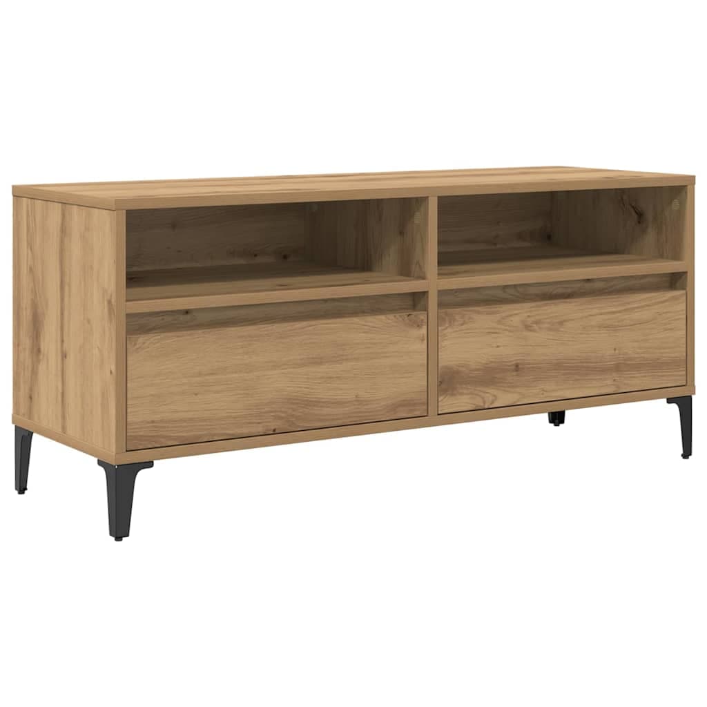 vidaXL Gabinete para TV Carvalho Artesanal 100 x 34,5 x 44,5 cm