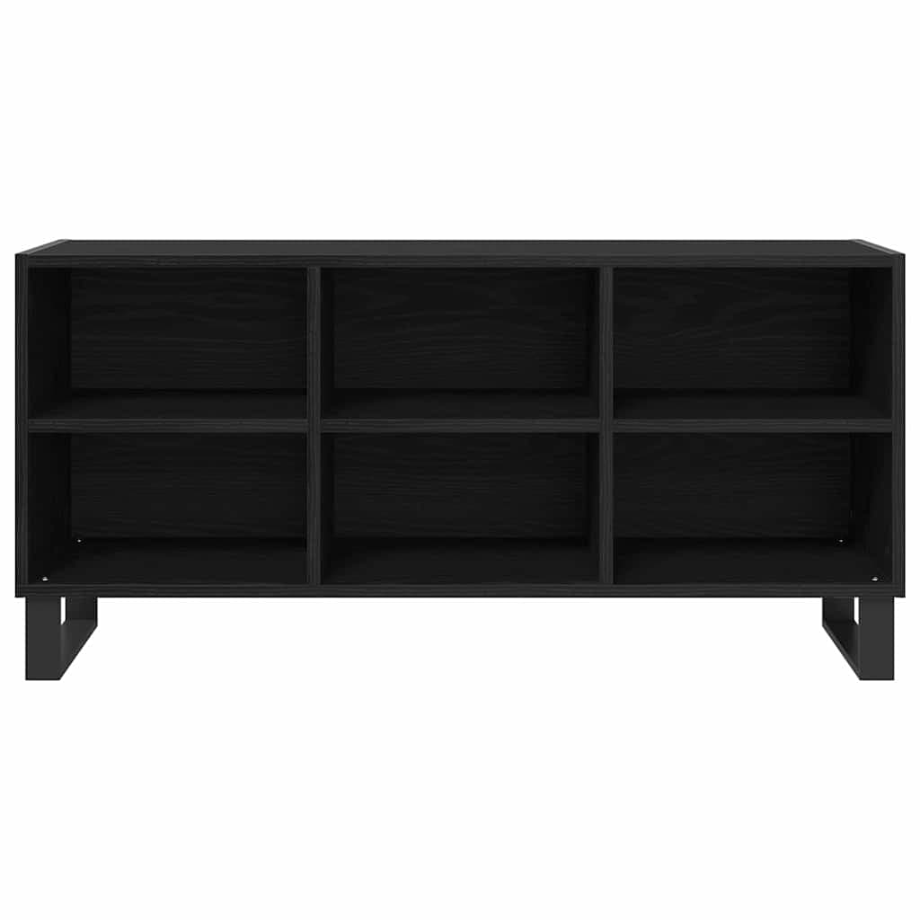 vidaXL Móvel para TV Carvalho Preto 103,5 x 30 x 50 cm - 173594556