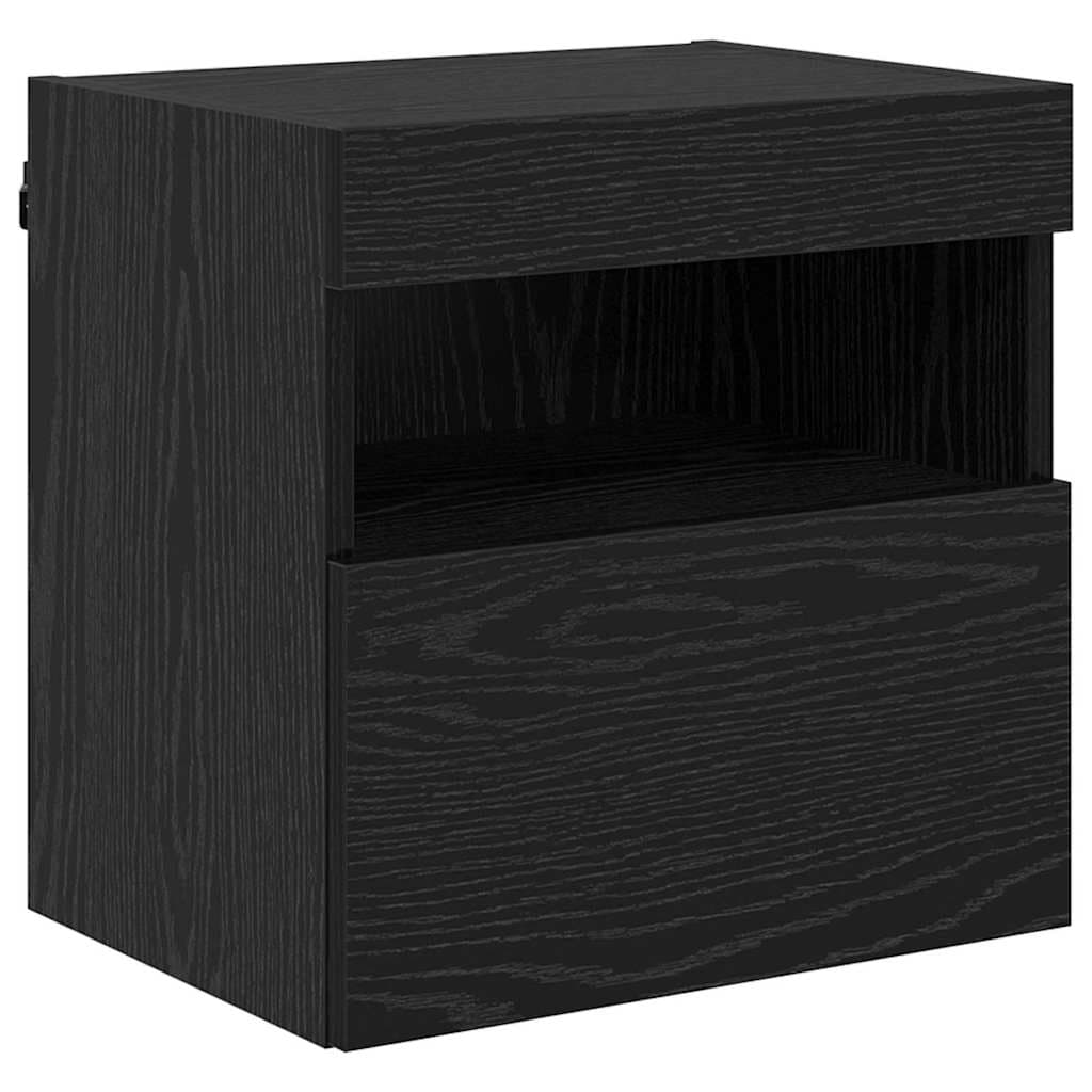 vidaXL Armário de TV de Parede Carvalho Preto 40 x 30 x 40 cm - 455864490