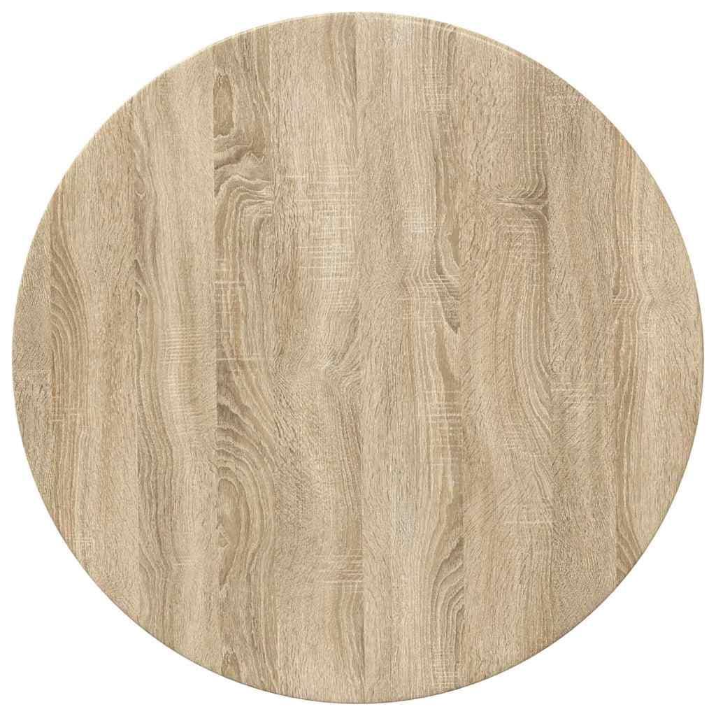 vidaXL Tampo de Mesa Carvalho sonoma Ø 70 x 1,5 cm Madeira processada
