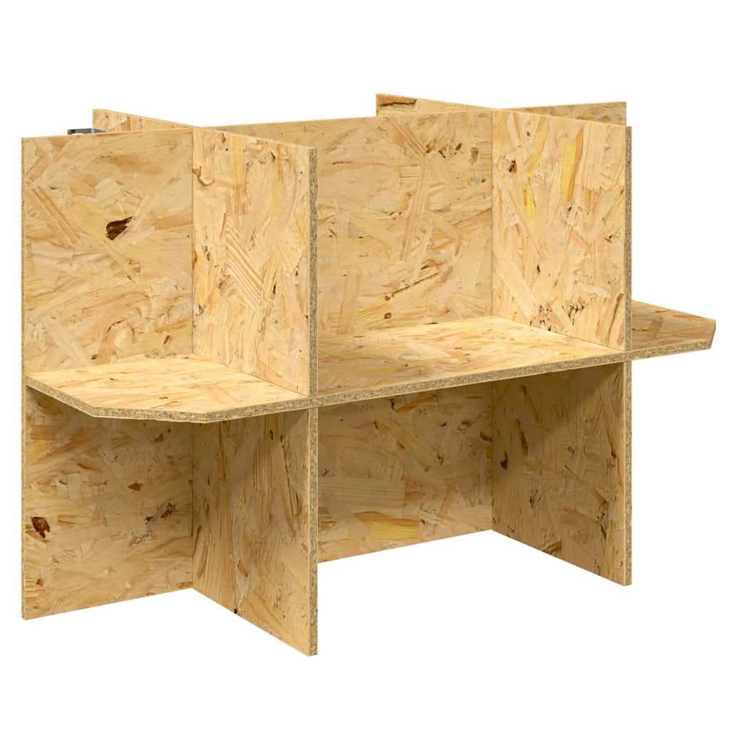 vidaXL Base de Terrário Castanho 80 x 50 x 50 cm OSB