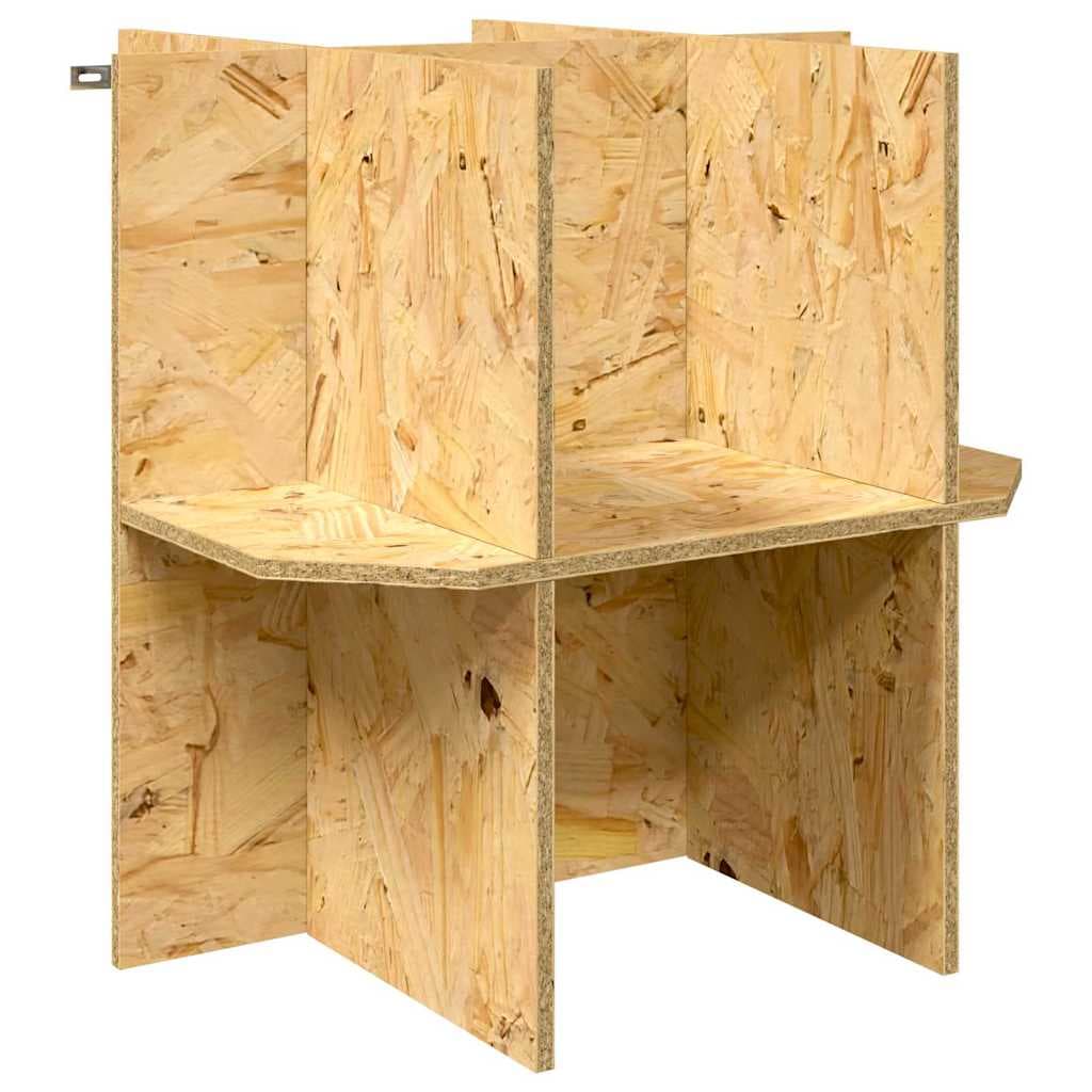 vidaXL Base de Terrário Castanho 50 x 50 x 50 cm OSB