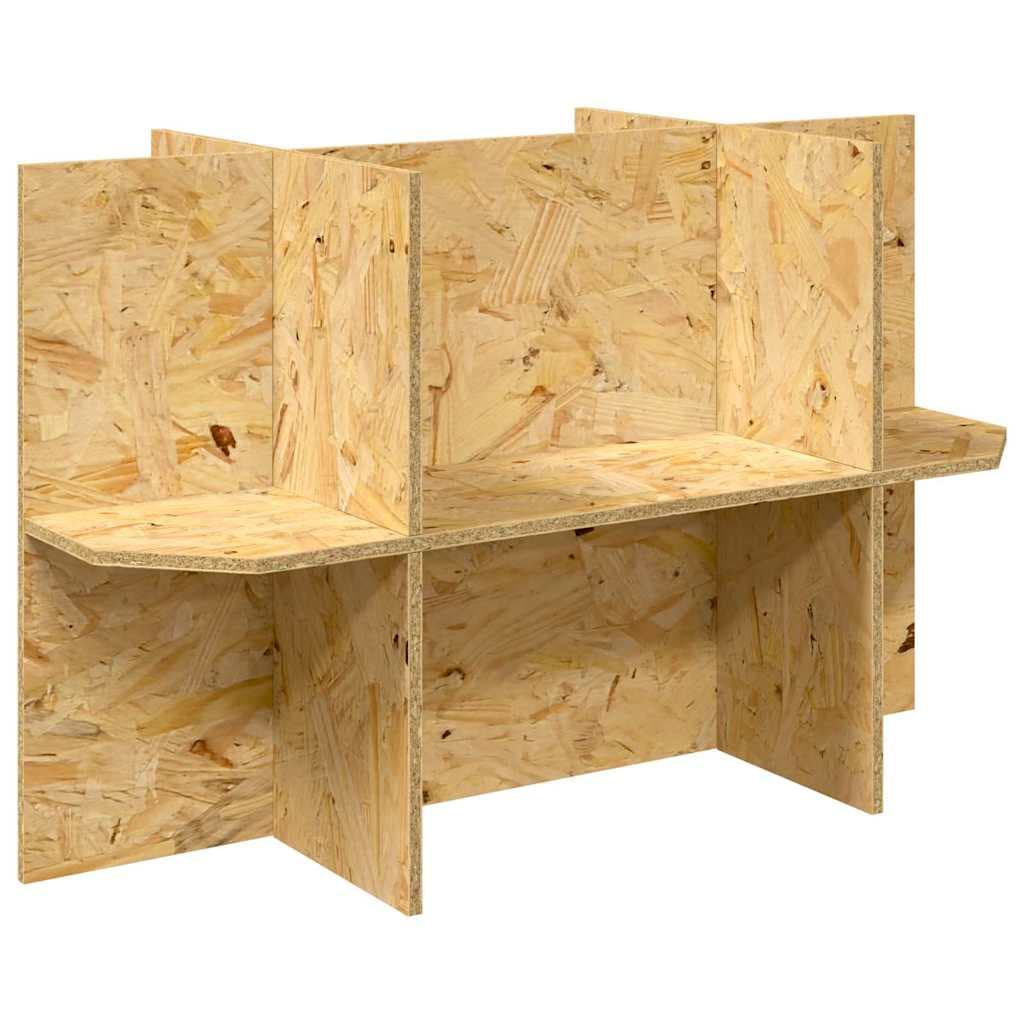 vidaXL Base de Terrário com prateleira Castanho 80 x 40 x 50 cm OSB