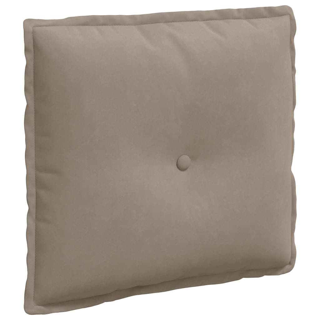 vidaXL Travesseiro para Costas Cinzento-acastanhado 50 X 45 cm - 2894469525