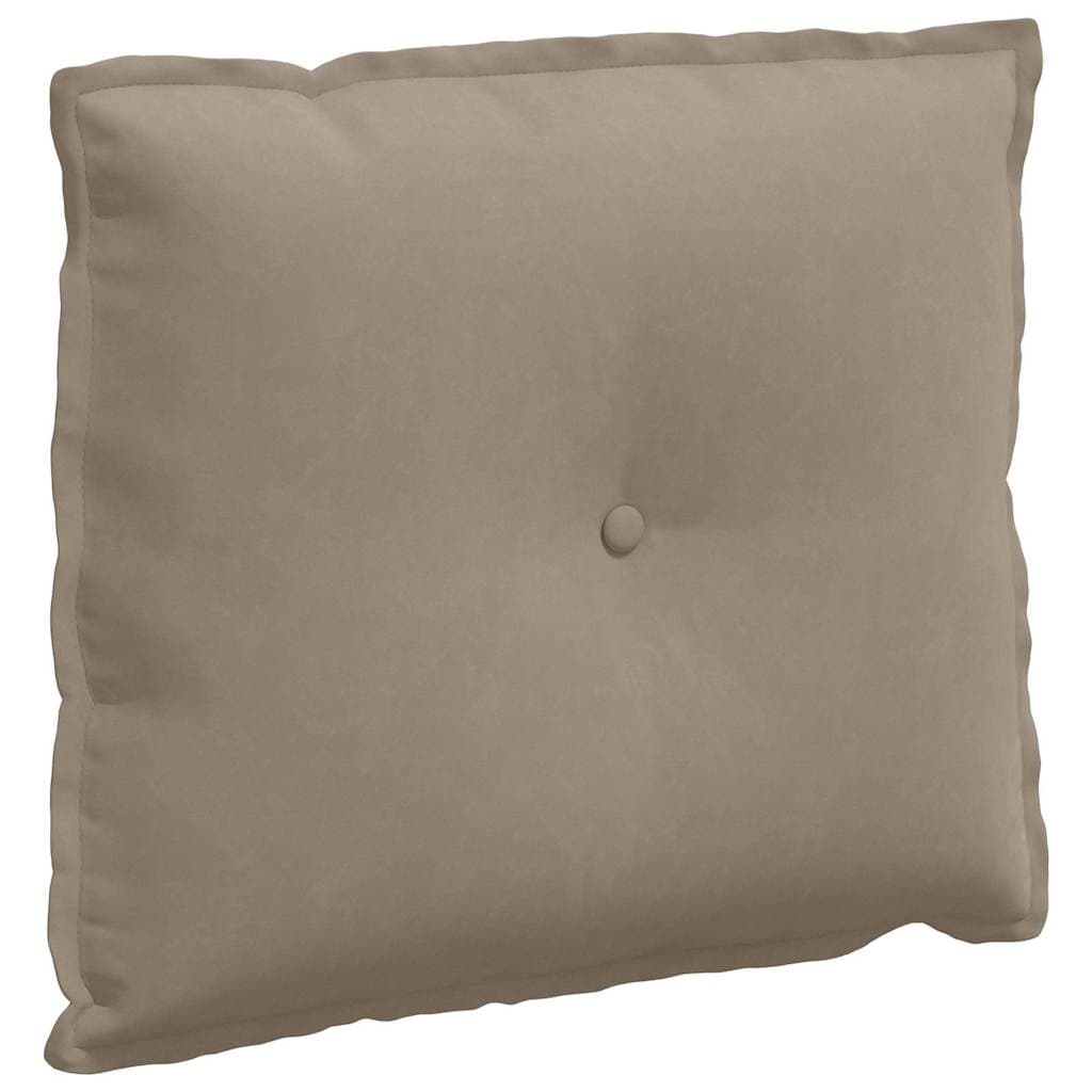 vidaXL Travesseiro para Costas Cinzento-acastanhado 60 X 50 cm - 2570716963