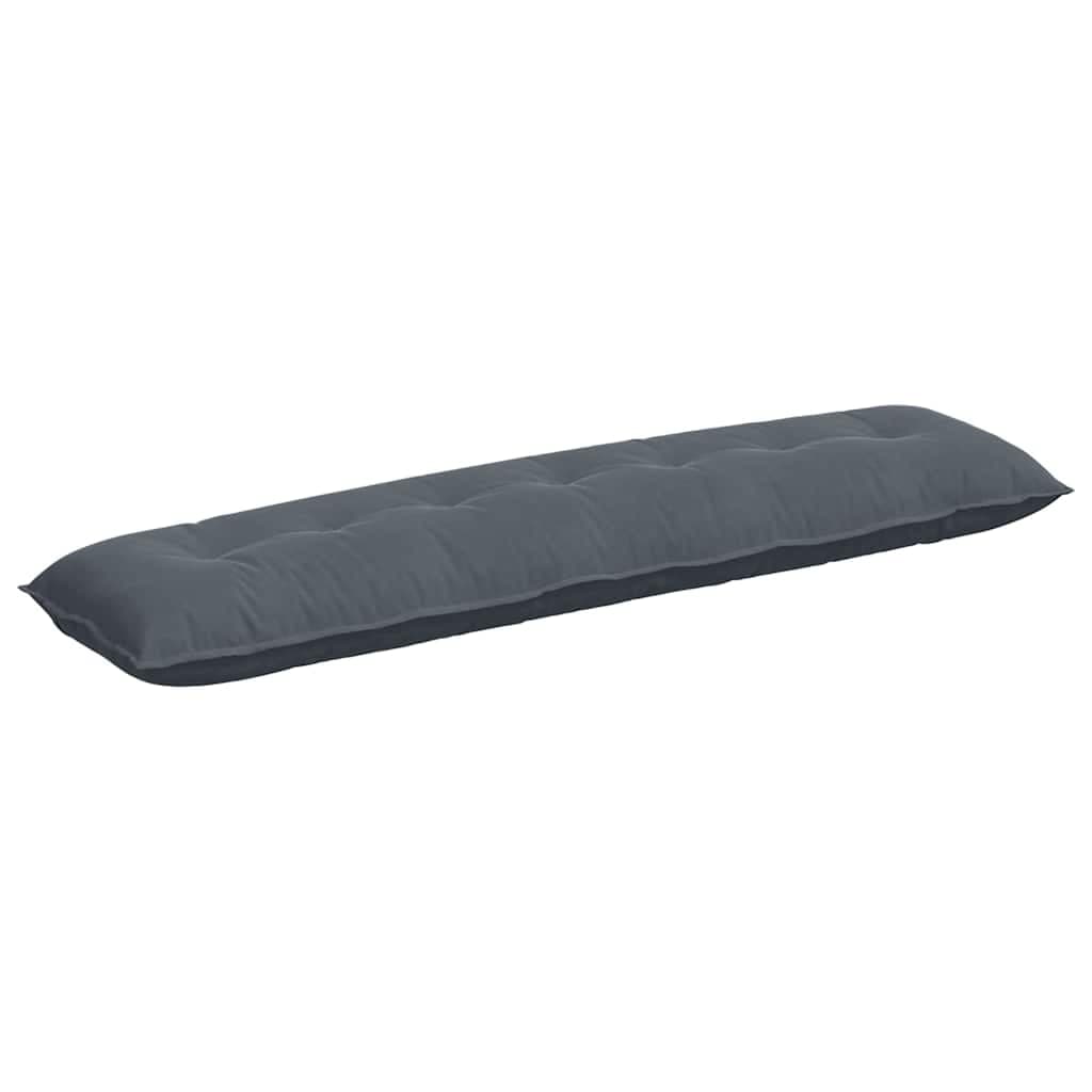 vidaXL Travesseiro para Costas Cinza Escuro 200 X 50 cm - 368991441