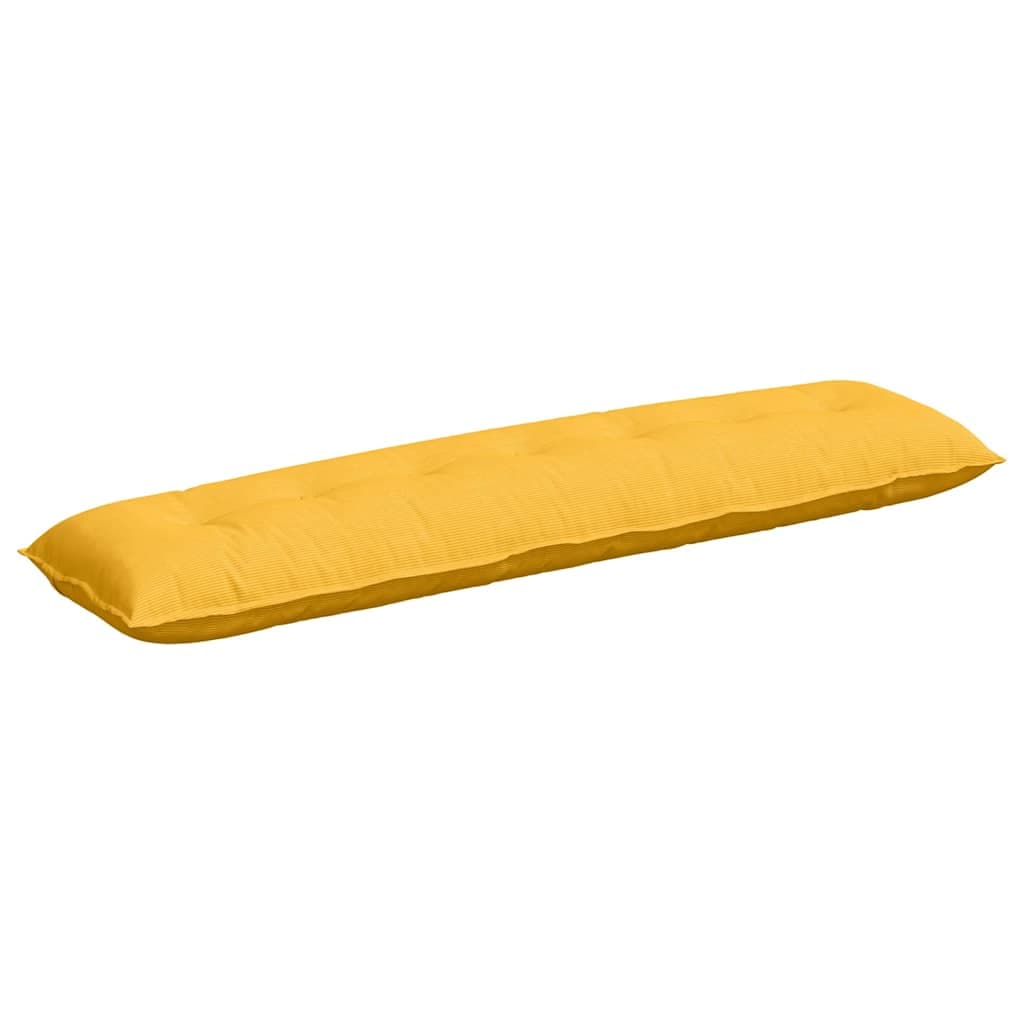 vidaXL Travesseiro para Costas Amarelo Claro 200 X 50 cm - 1941308255