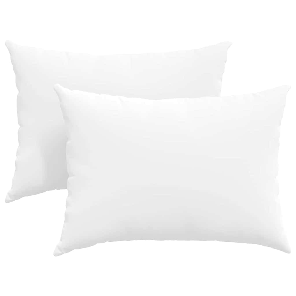 vidaXL Travesseiros de Sofá 2 pcs Branco 70 x 50 cm tecido