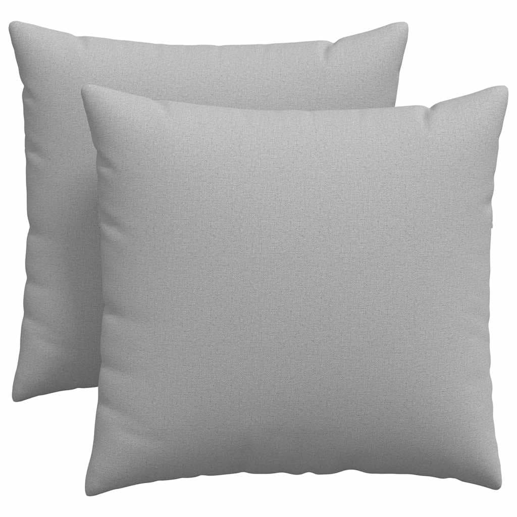 vidaXL Travesseiros de Sofá 2 pcs Cinza Nuvem 45 x 45 cm tecido