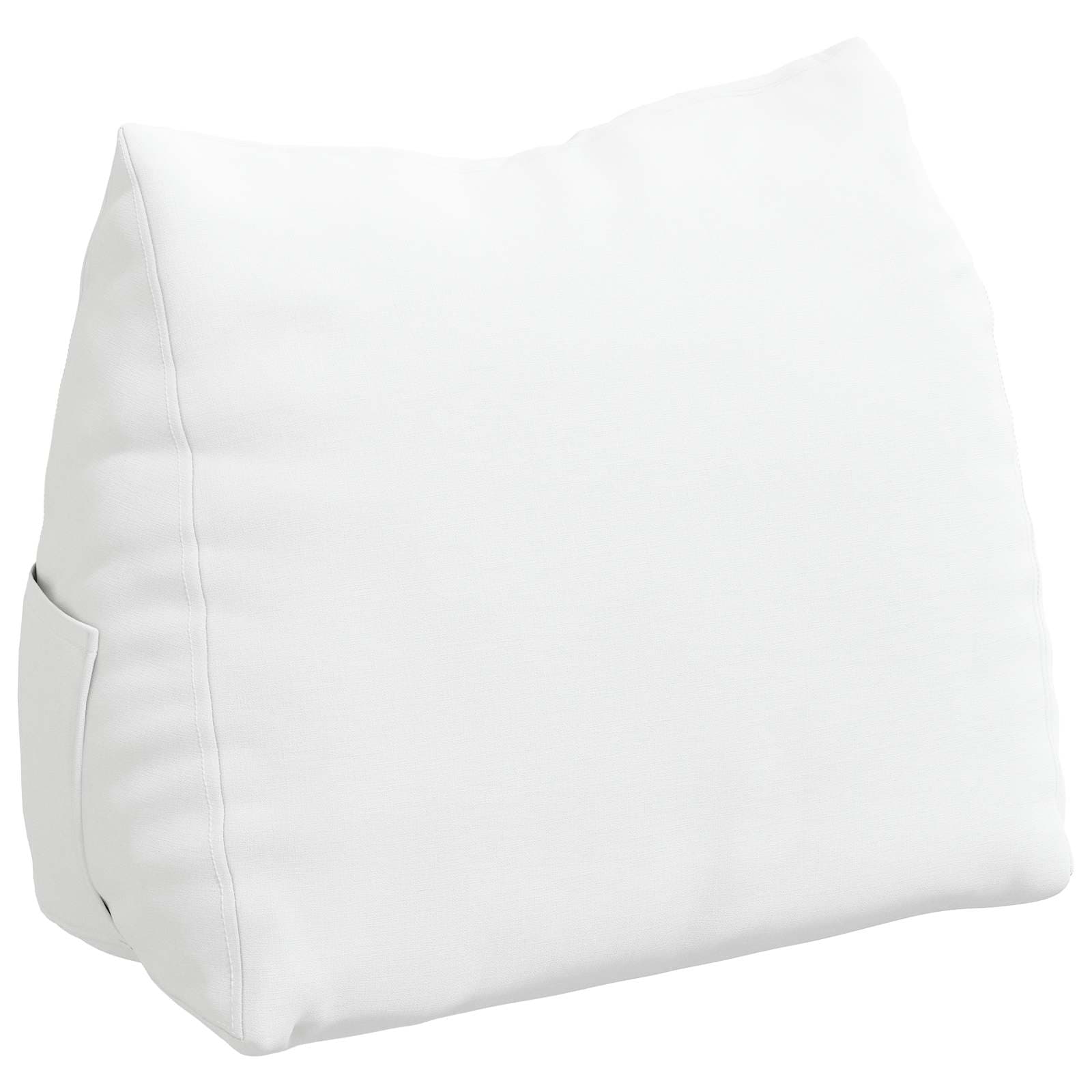 vidaXL Travesseiro para Costas Branco 45 X 20 X 35 cm Tecido - 4087636900