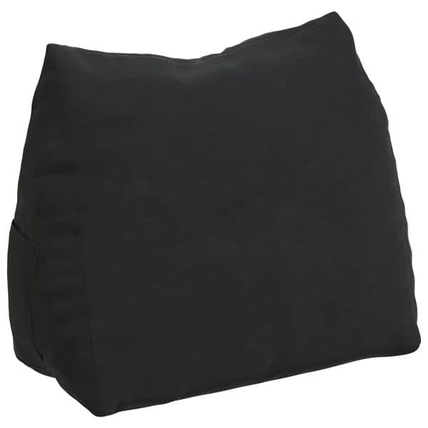 vidaXL Travesseiro para Costas Preto 60 X 20 X 50 cm - 162280195