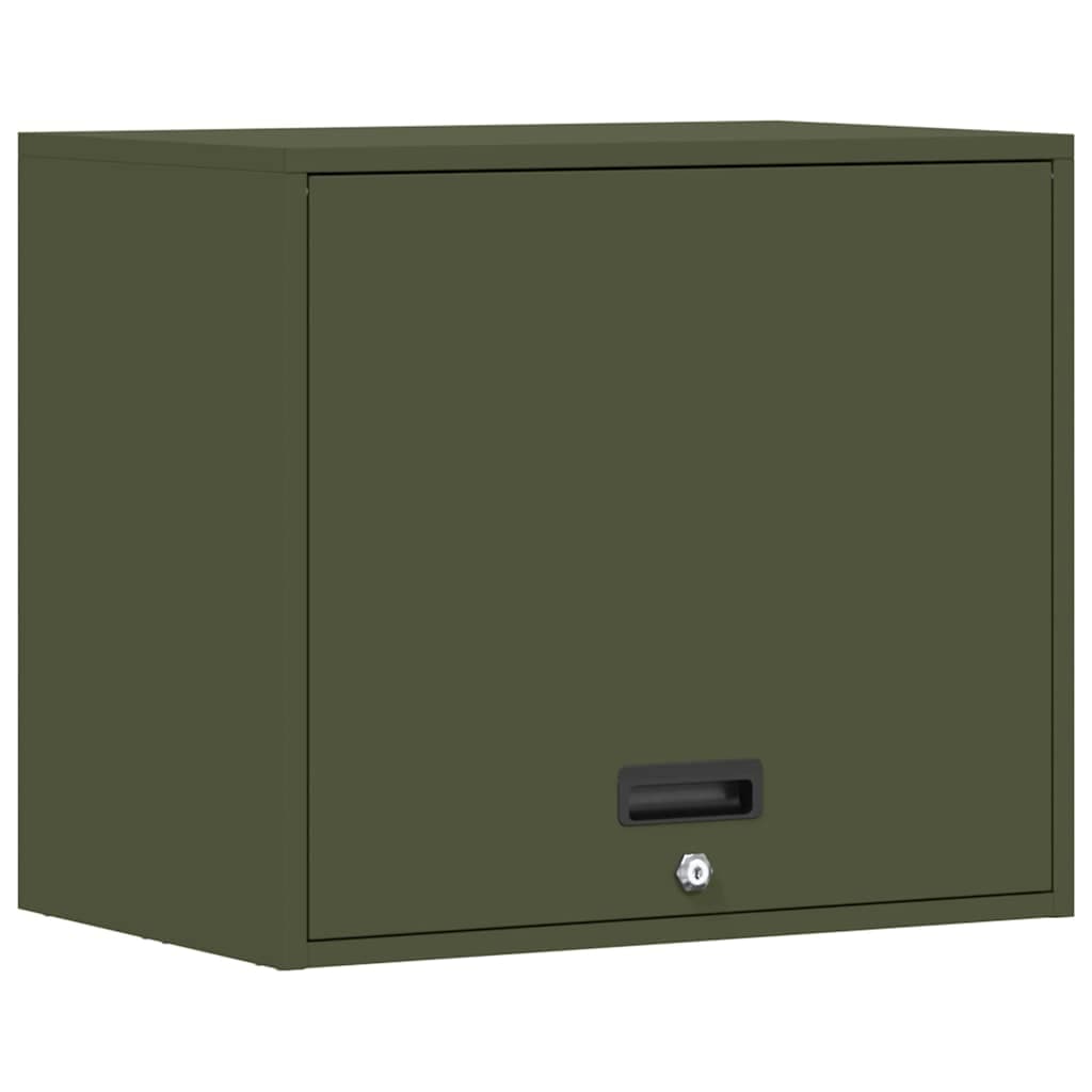 vidaXL Armário de parede para garage Verde-oliva 60 x 40 x 53 cm