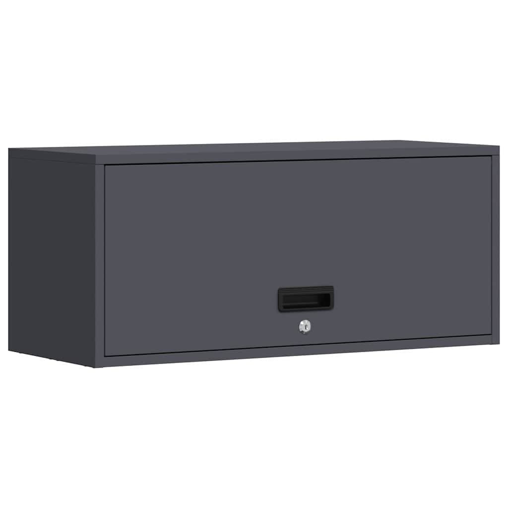 vidaXL Armário de parede para garage Antracite 80 x 33 x 35 cm