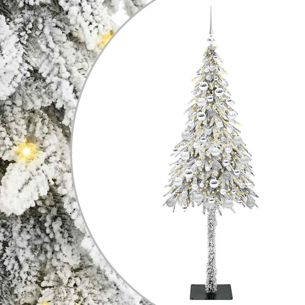 vidaXL Árvore de Natal com 300 Leds com Suporte Branco 180 cm Pe e Aço - 3528235565
