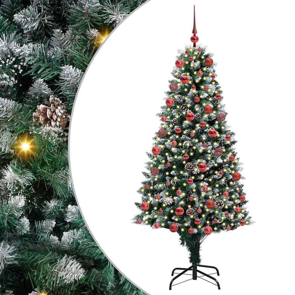 vidaXL Árvore de Natal Artificial Verde 180 cm PVC, Aço e Plástico