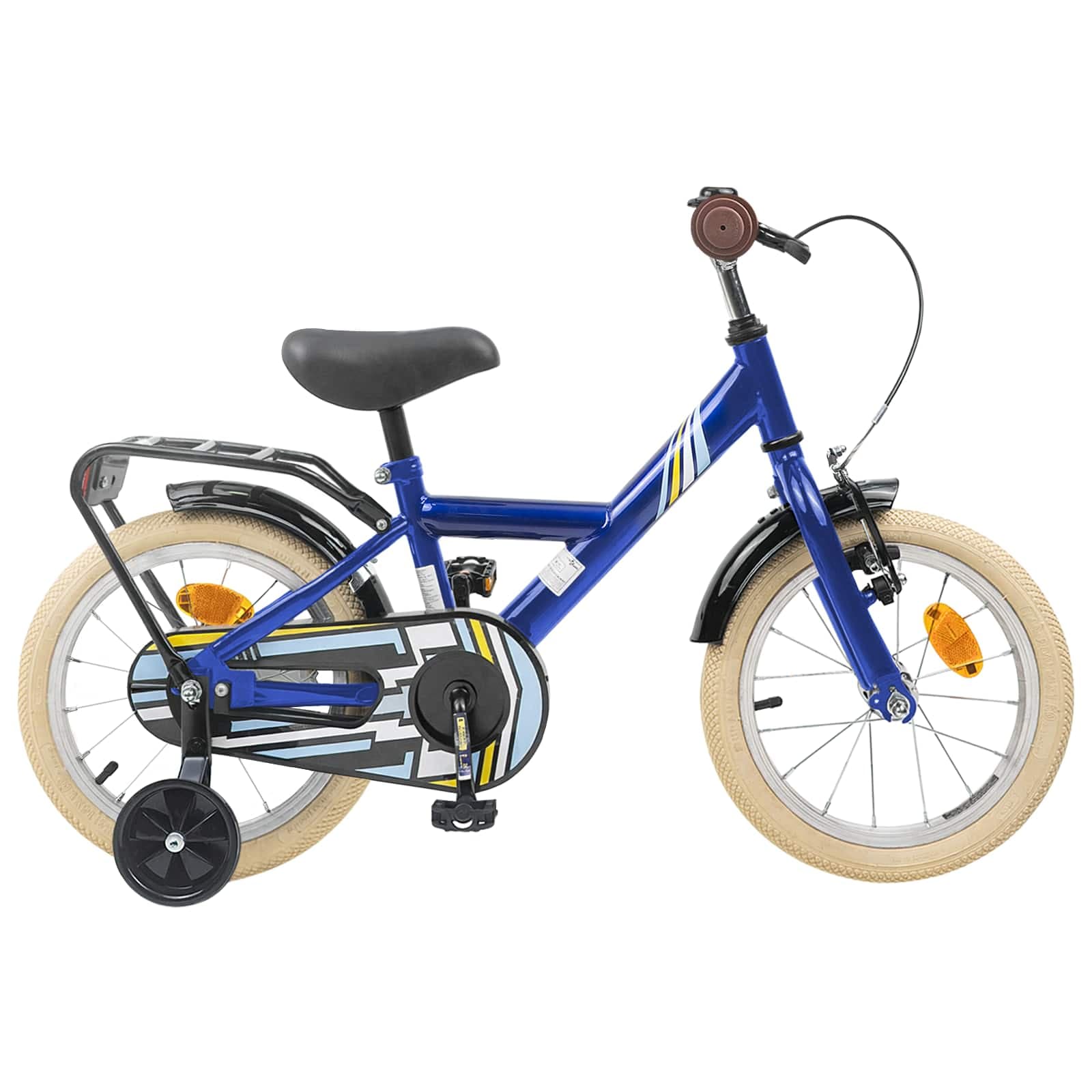 vidaXL Bicicleta Infantil 14 Polegadas para 3 a 5 anos Azul Escuro