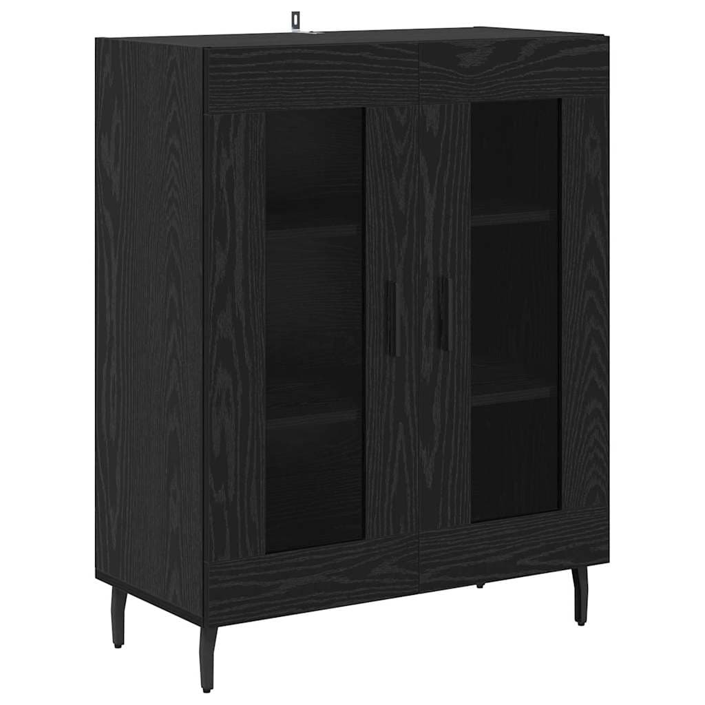 vidaXL Buffet Carvalho Preto 69,5 x 34 x 90 cm Madeira processada