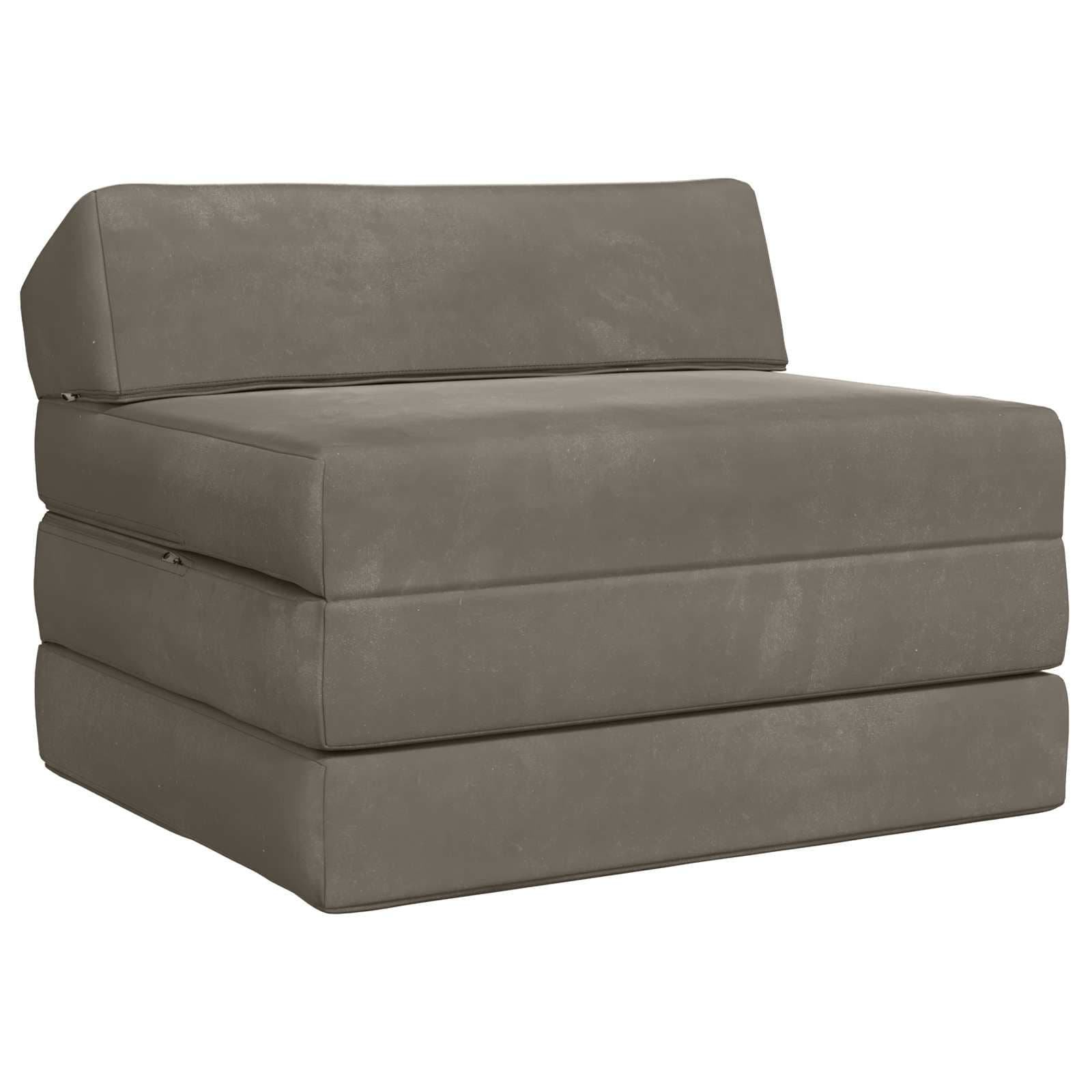 vidaXL Sofá Cama Dobrável Cinzento-claro 200 x 70 x 10 cm Veludo