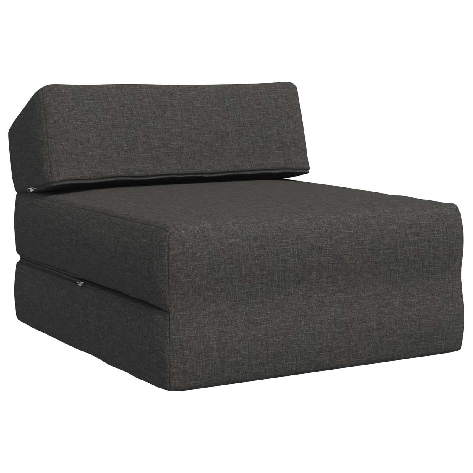 vidaXL Sofá Cama Dobrável Cinzento-Escuro 60 x 70 x 41 cm Tecido