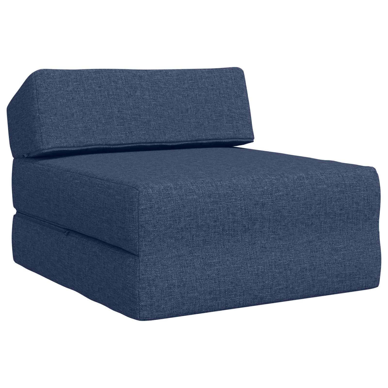 vidaXL Sofá Cama Dobrável Azul 60 x 70 x 41 cm Tecido