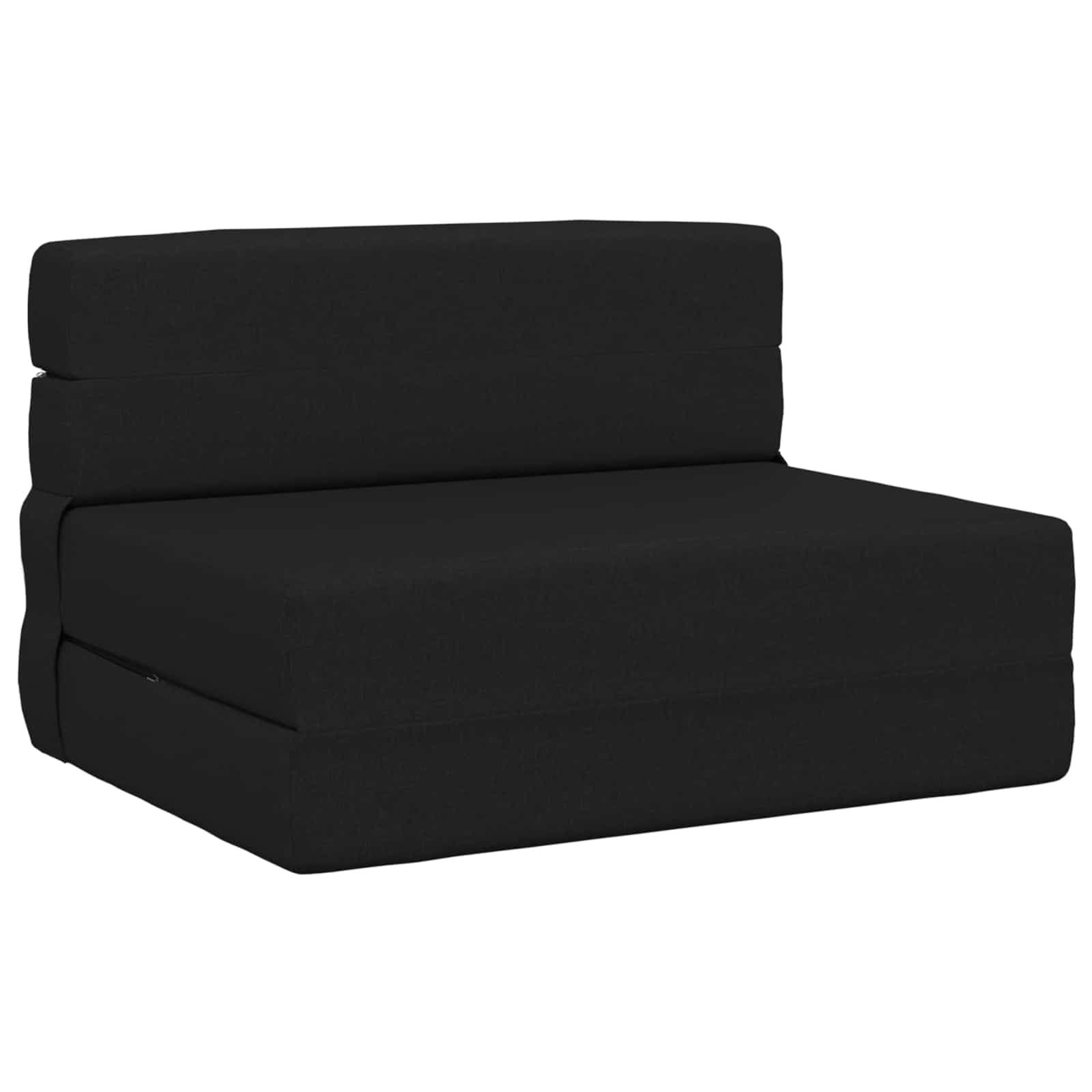vidaXL Sofá Cama Dobrável Preto 70 x 72 x 60 cm Tecido