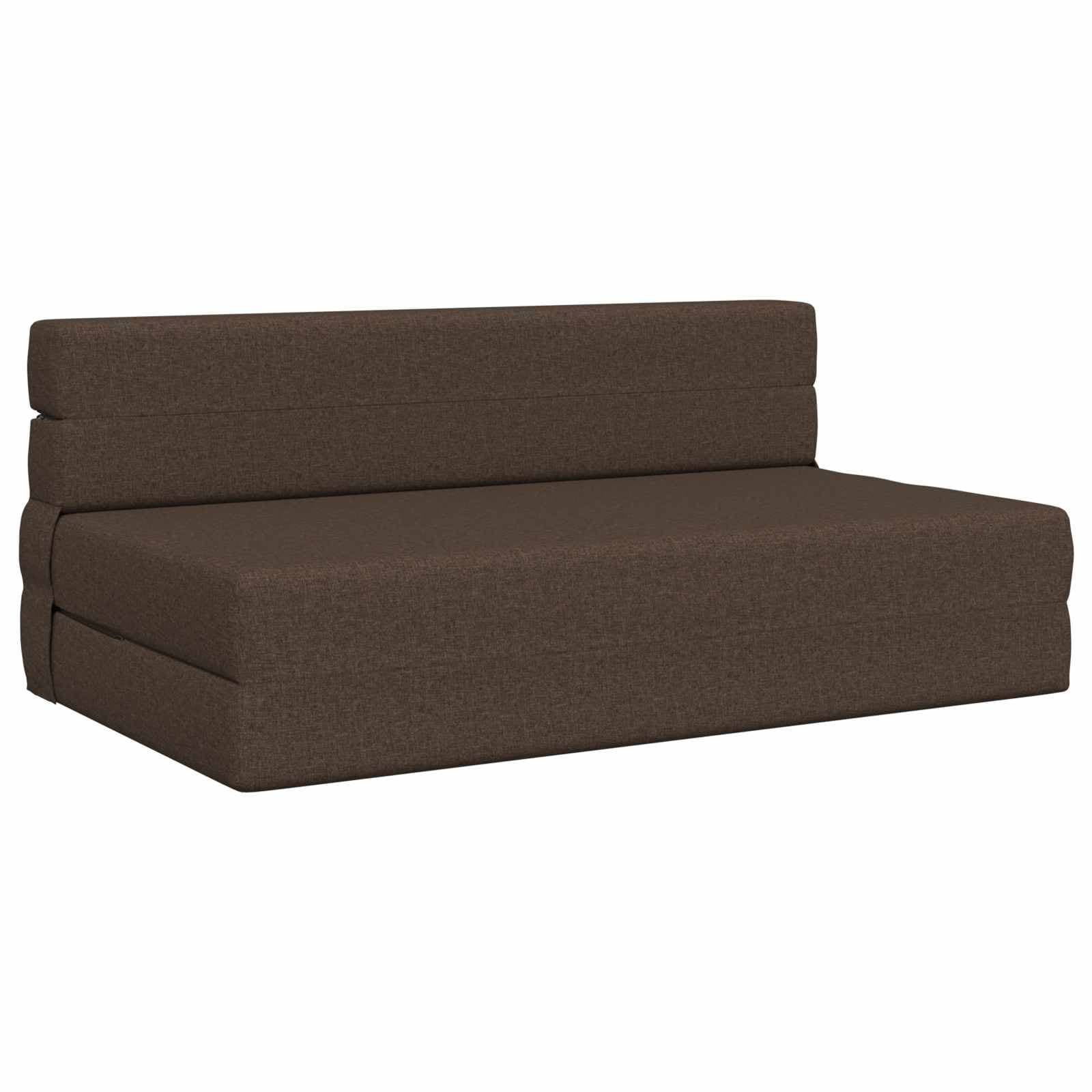 vidaXL Sofá Cama Dobrável Cinzento-acastanhado 152 x 86,5 x 60 cm