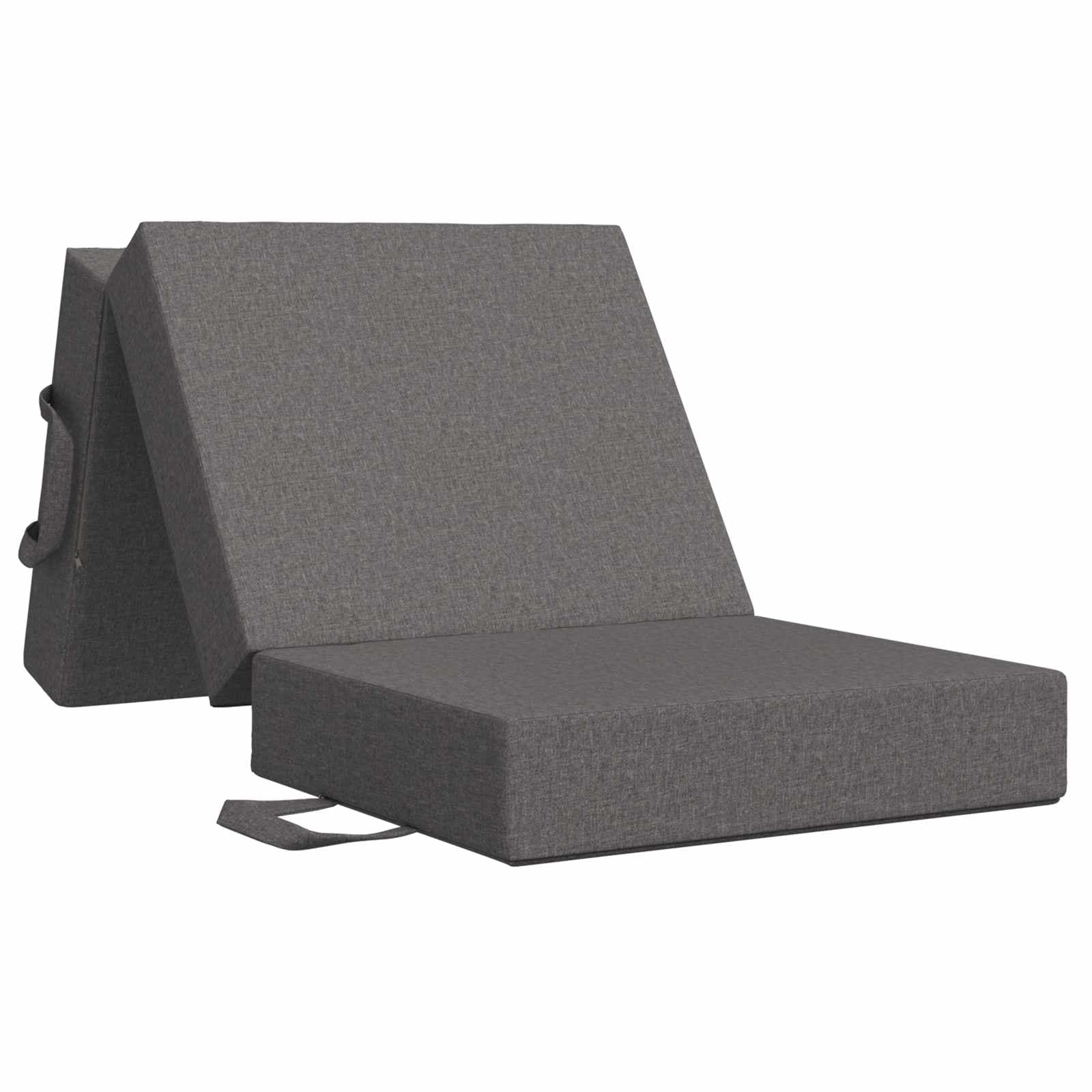 vidaXL Sofá Cama Dobrável 90 x 67 x 45 cm Cinzento-claro