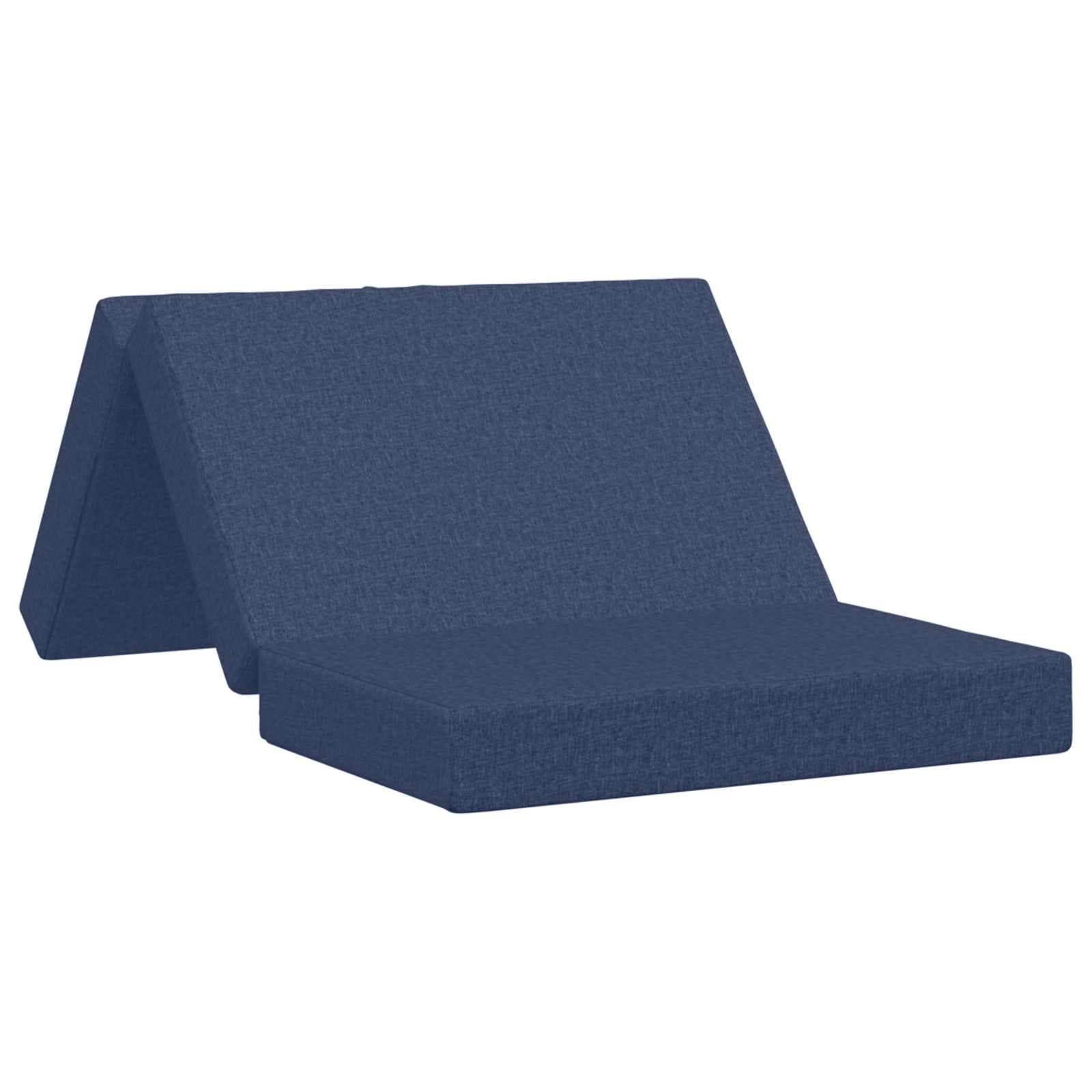 vidaXL Sofá Cama Dobrável 100 x 67 x 45 cm Azul