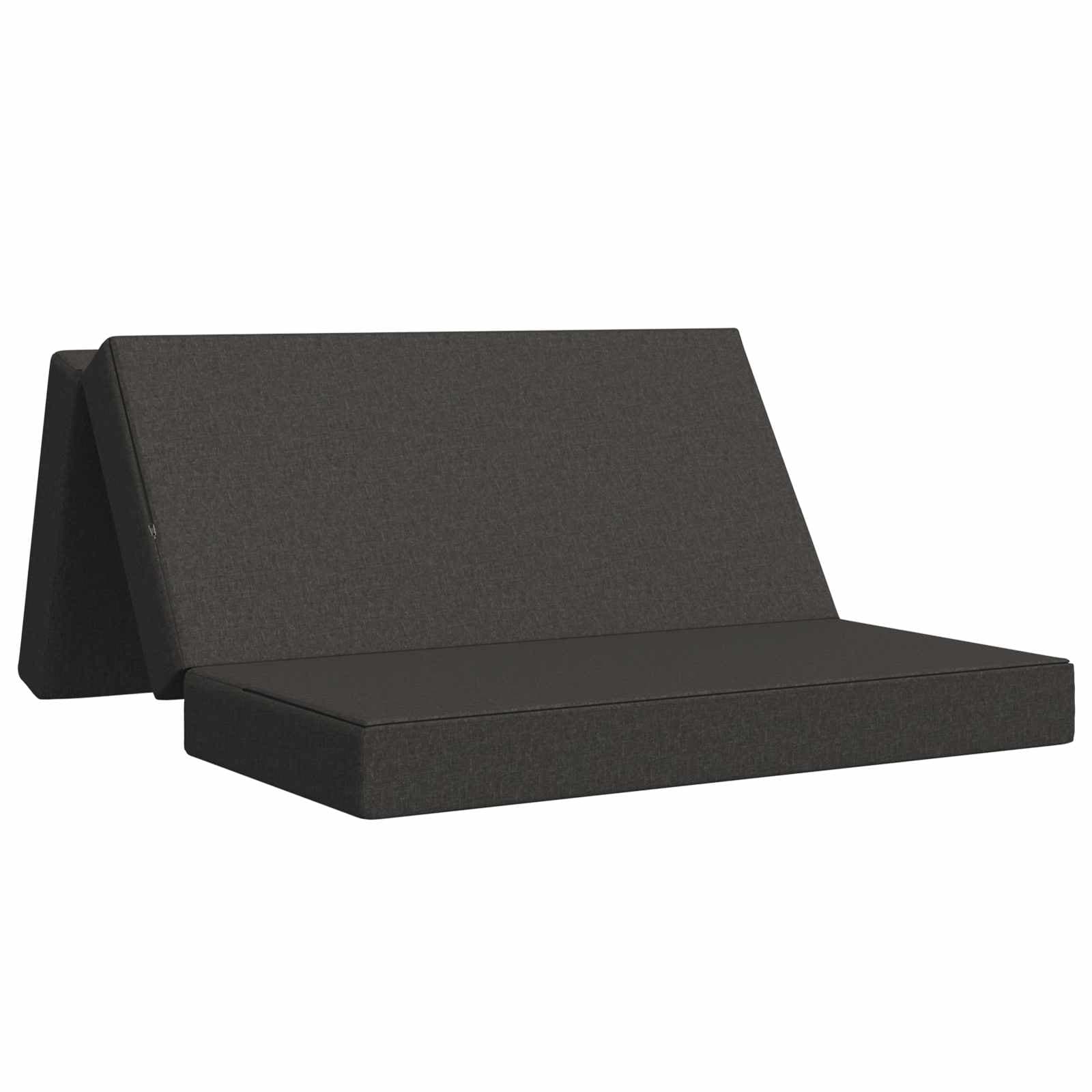 vidaXL Sofá Cama Dobrável 120 x 67 x 45 cm Cinzento-Escuro