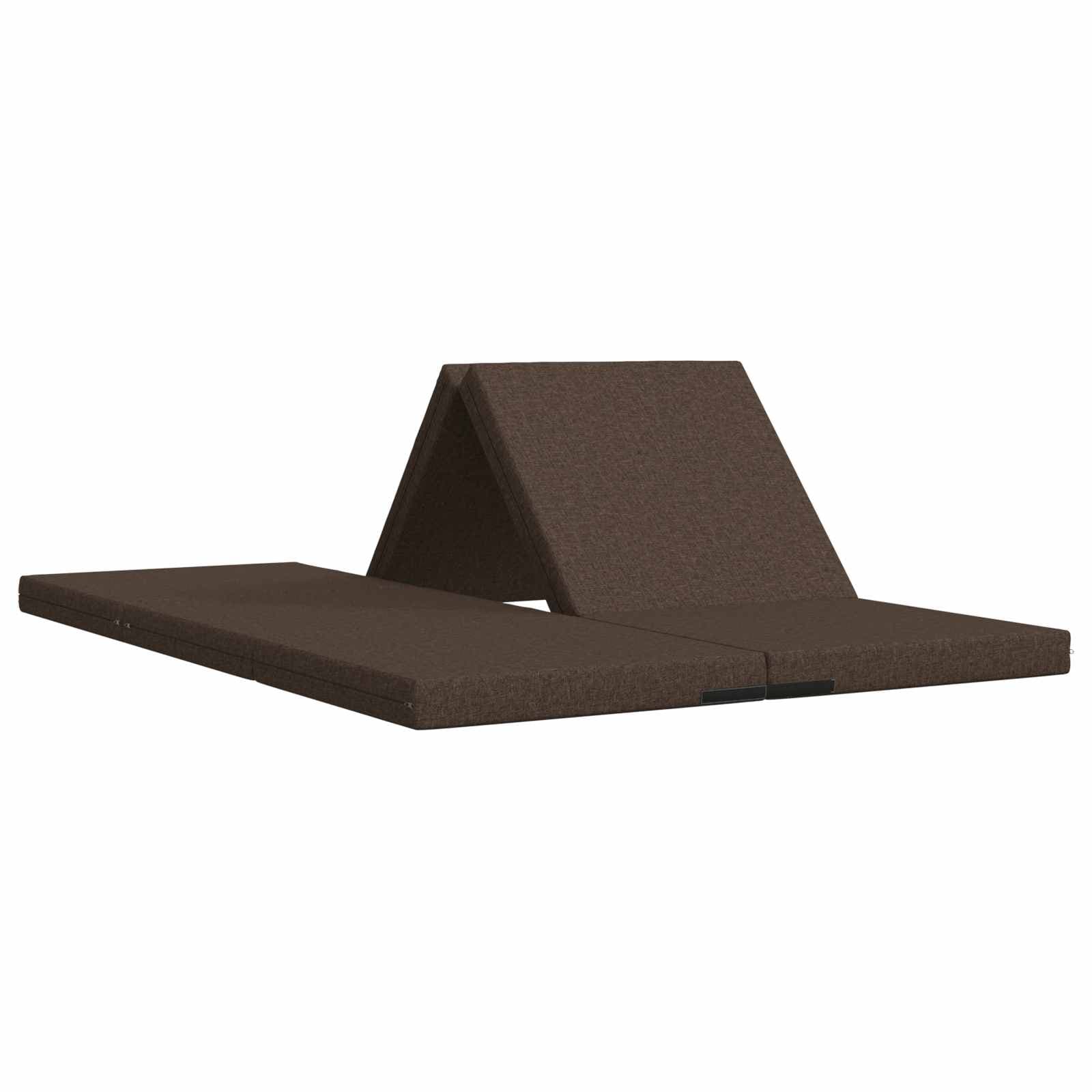 vidaXL Sofá Cama Dobrável 140 x 67 x 45 cm Cinzento-acastanhado