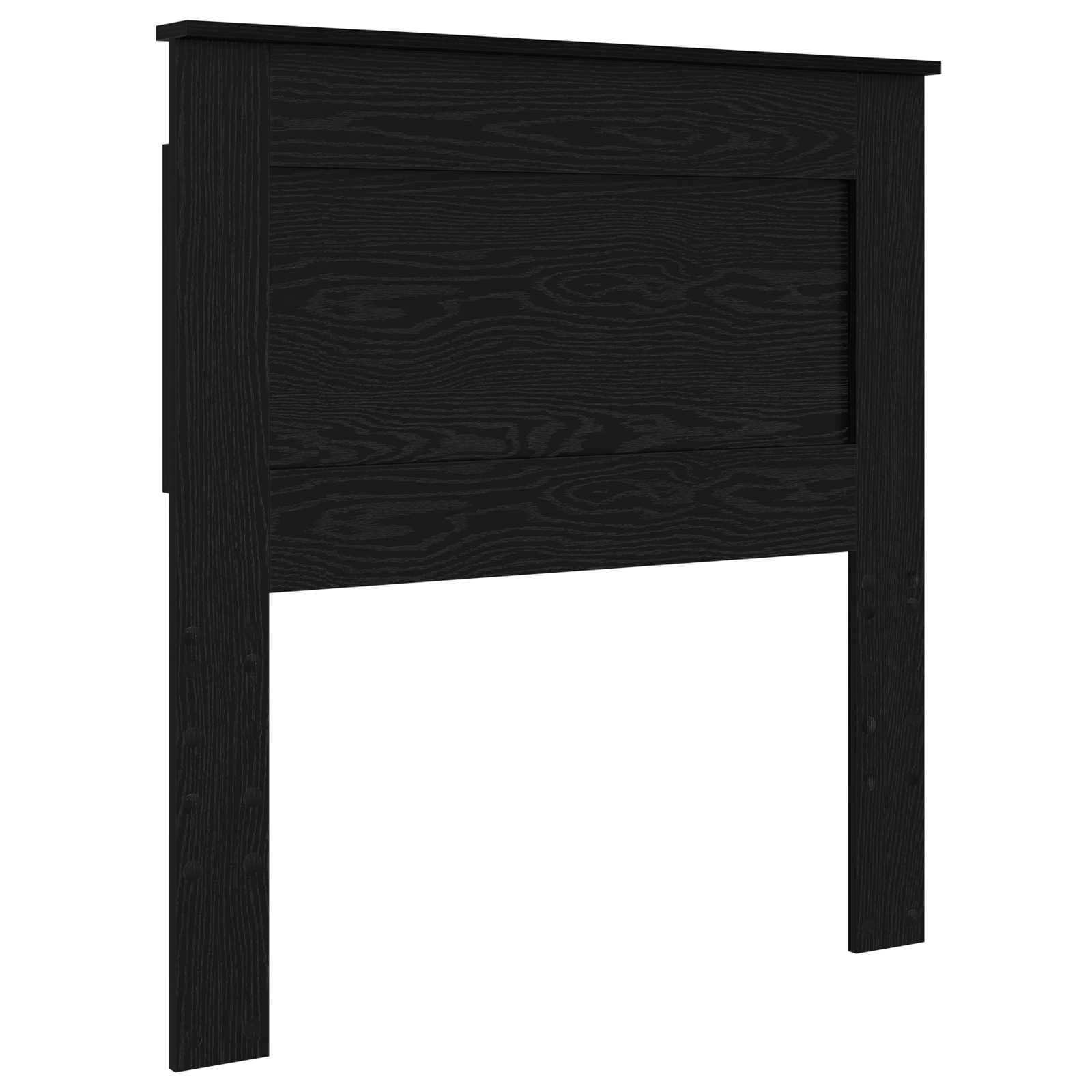 vidaXL Cabeceira com cabeceira Carvalho Preto 90 cm Madeira processada