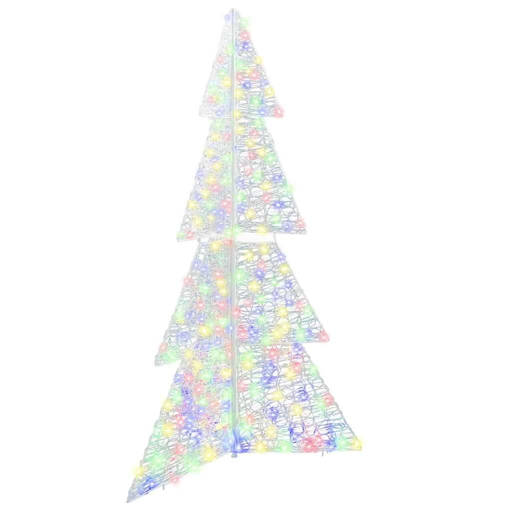 vidaXL Árvore de Natal com 240 Leds Multicolor 180 cm Acrílo - 3136686194
