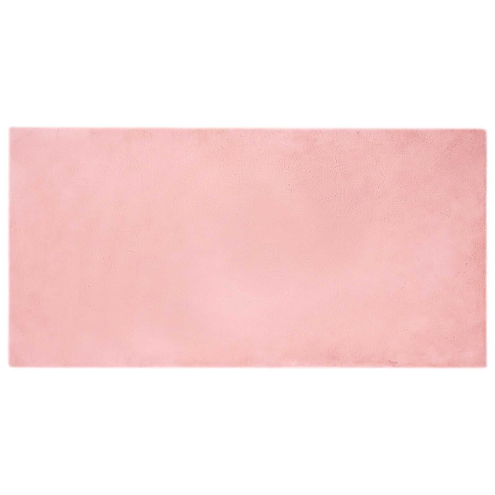 vidaXL Tapete antideslizante de sintética de coelho OLITE Rosa