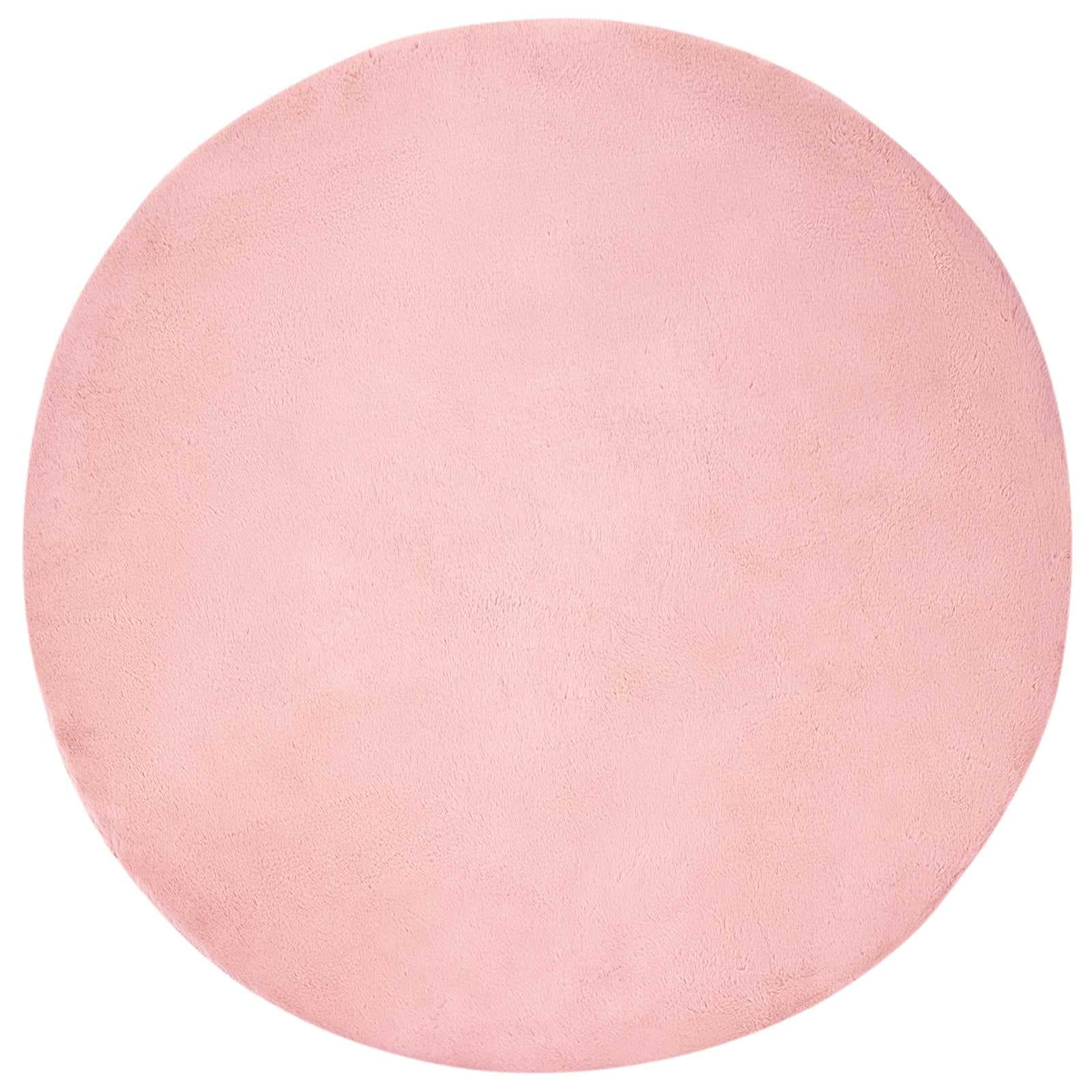vidaXL Tapete antideslizante de sintética de coelho OLITE Rosa