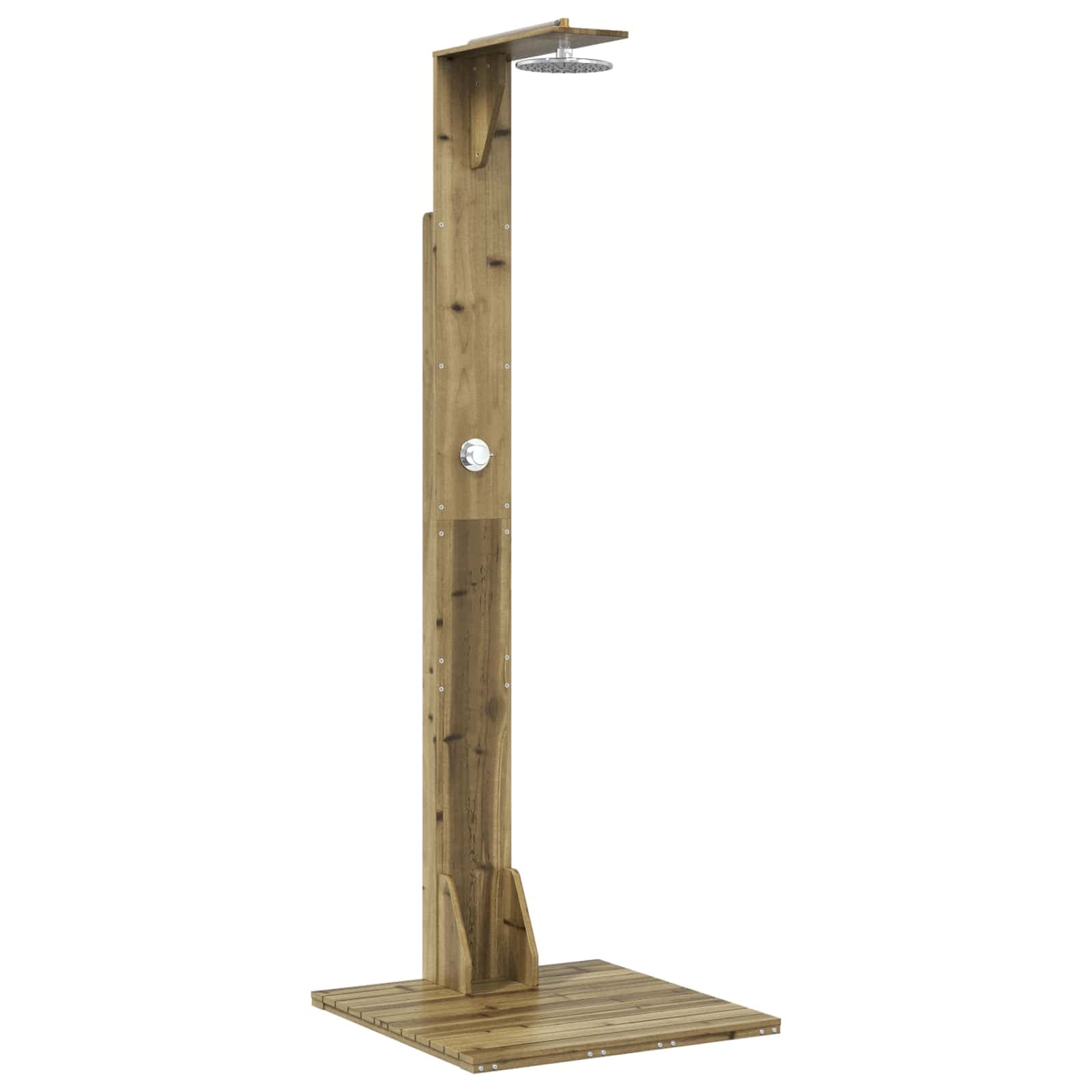 vidaXL Chuveiro Externo 214,5 cm Natural