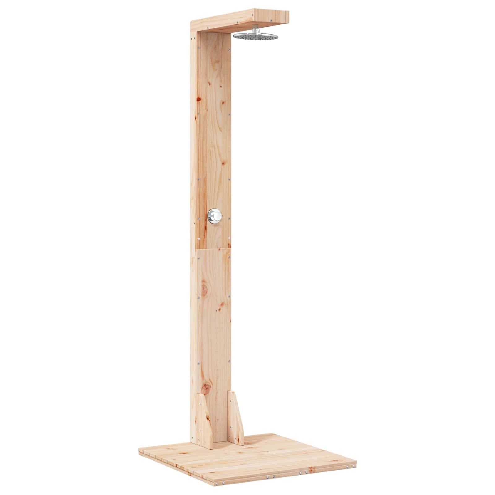 vidaXL Chuveiro Externo 210 cm Natural