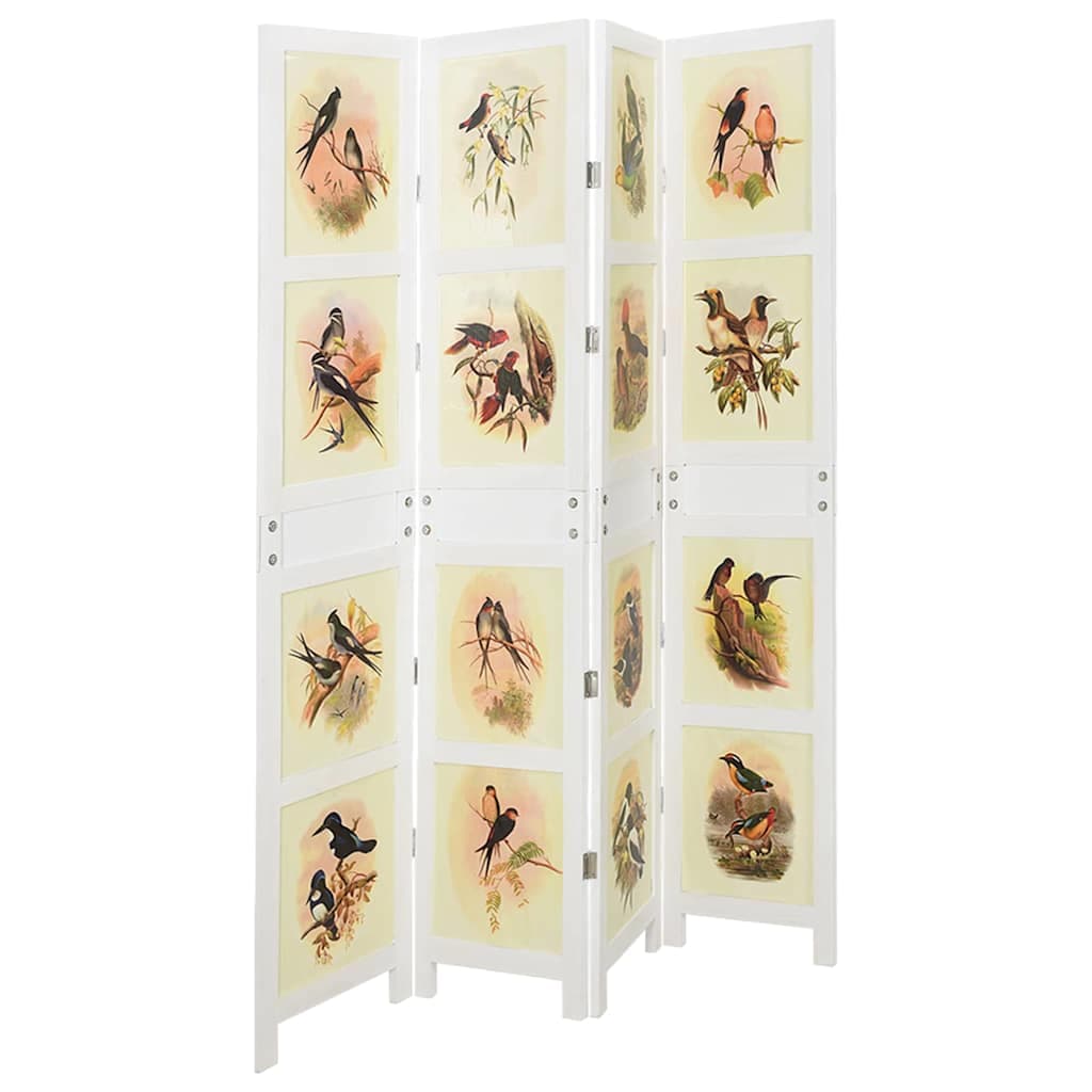 vidaXL Painel Romdivider Branco 141,5 x 165 cm MDF