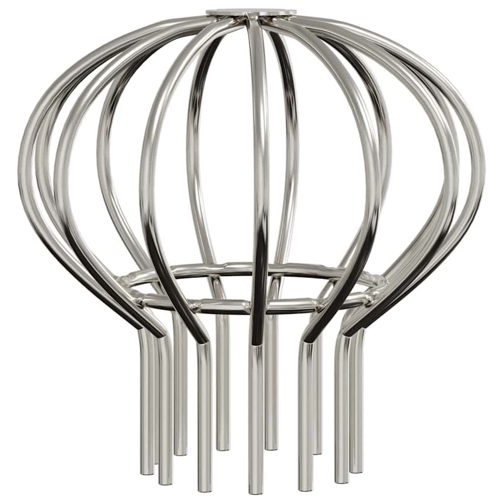 vidaXL Protetor de Folhas para Calha 8 pcs Prateado 75 mm